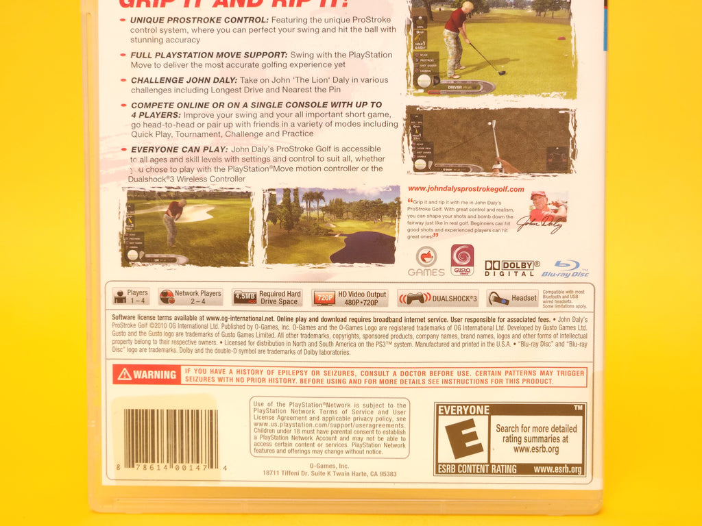 John Daly's ProStroke Golf – 2010 PlayStation 3