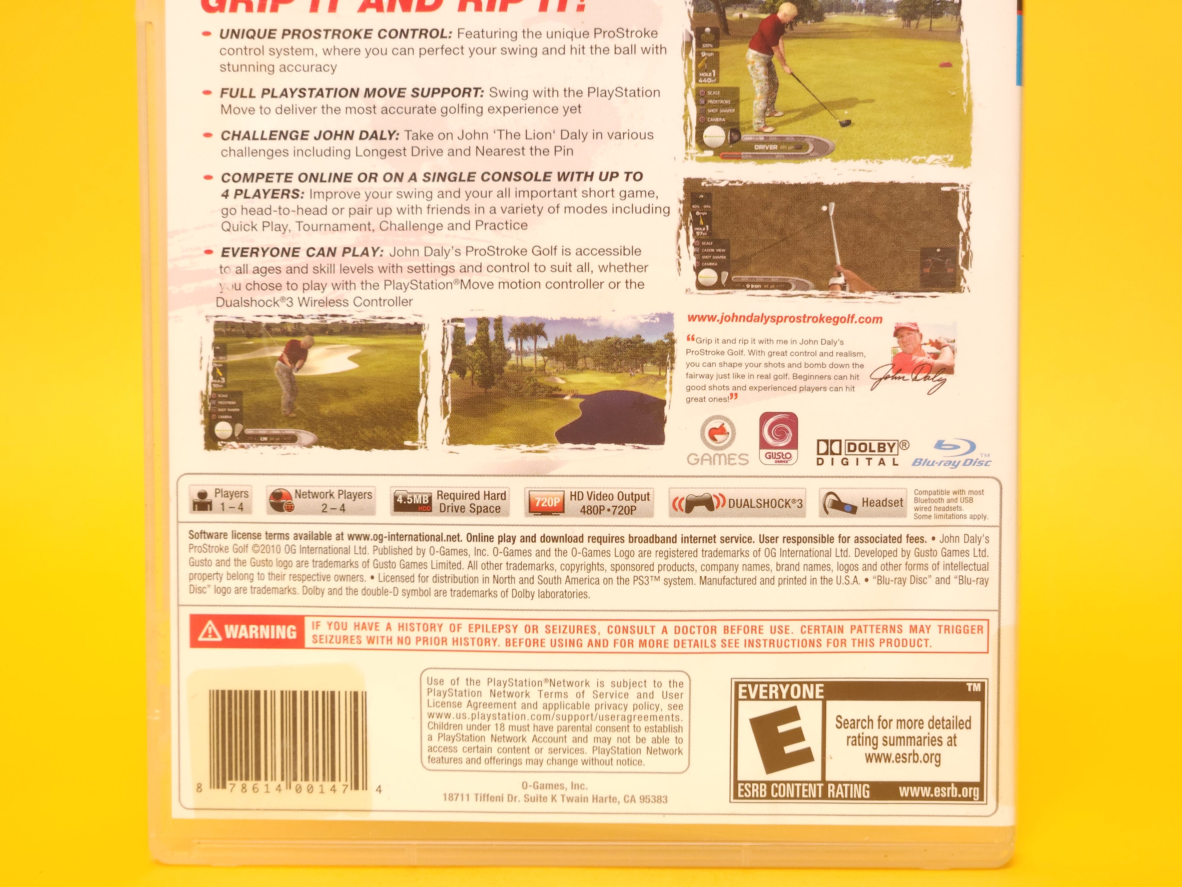 John Daly's ProStroke Golf – 2010 PlayStation 3