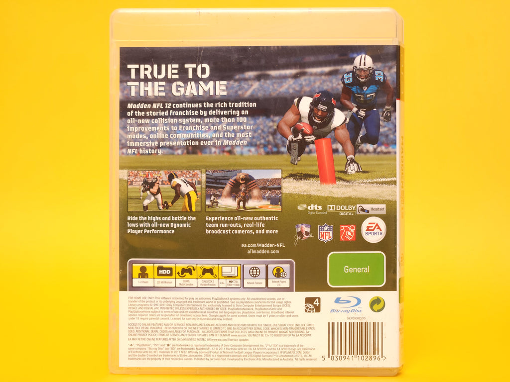 Madden NFL 12 – 2011 PlayStation 3
