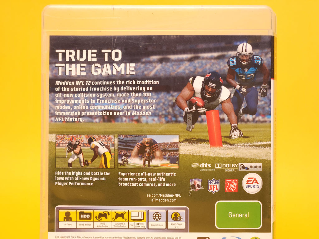 Madden NFL 12 – 2011 PlayStation 3