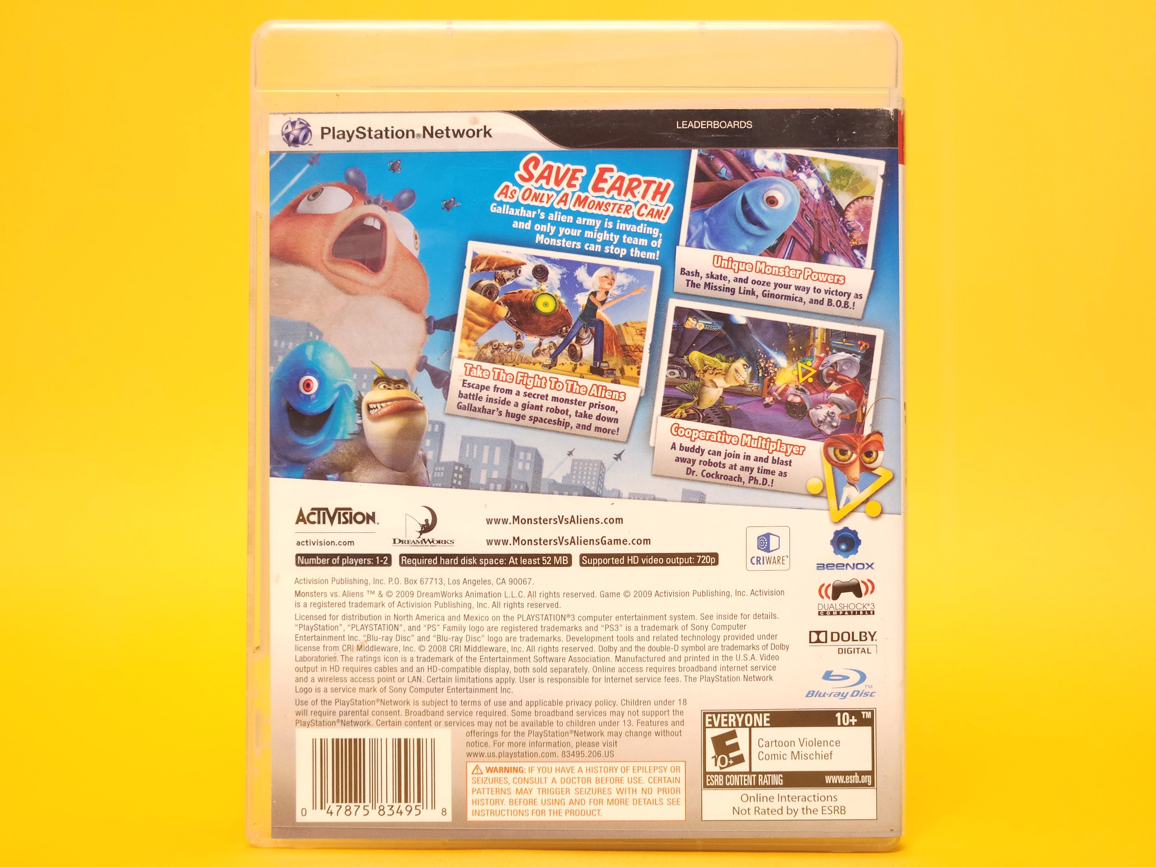 Monsters vs. Aliens – 2009 PlayStation 3