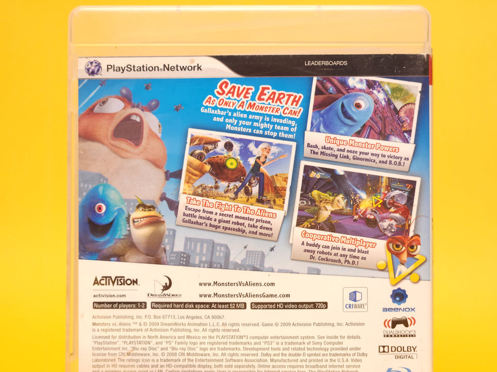 Monsters vs. Aliens – 2009 PlayStation 3