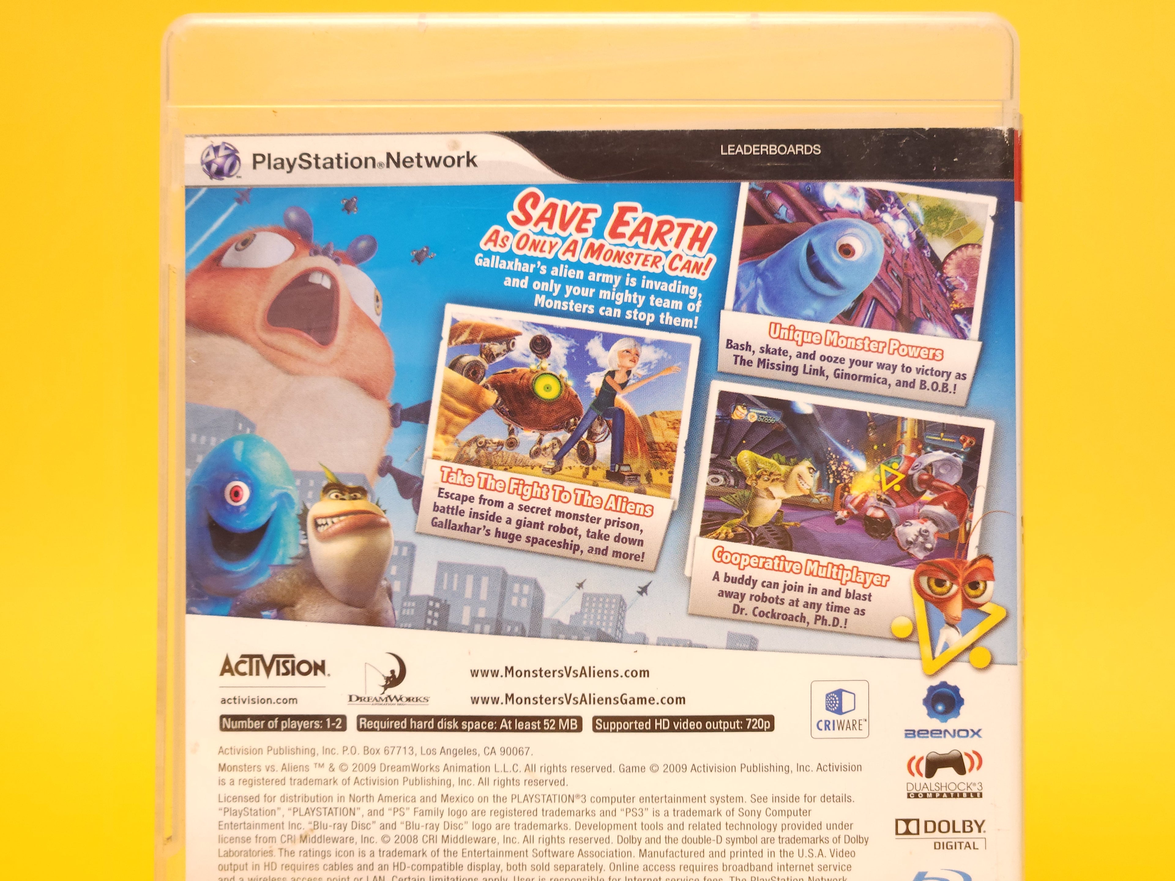 Monsters vs. Aliens – 2009 PlayStation 3