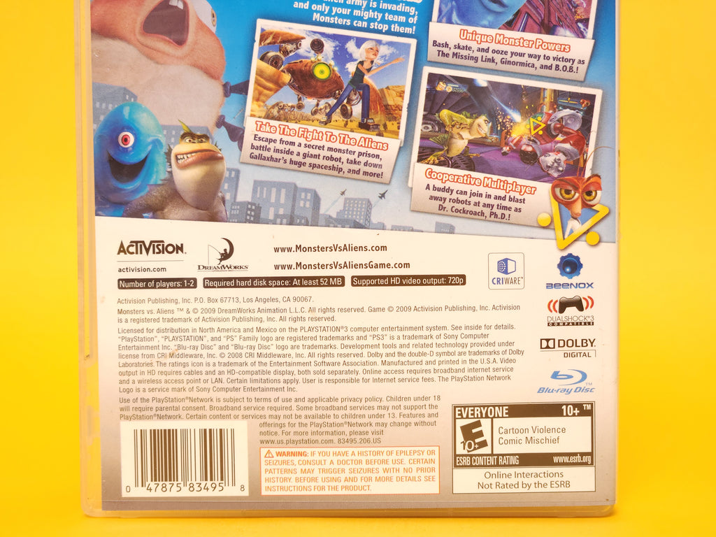 Monsters vs. Aliens – 2009 PlayStation 3