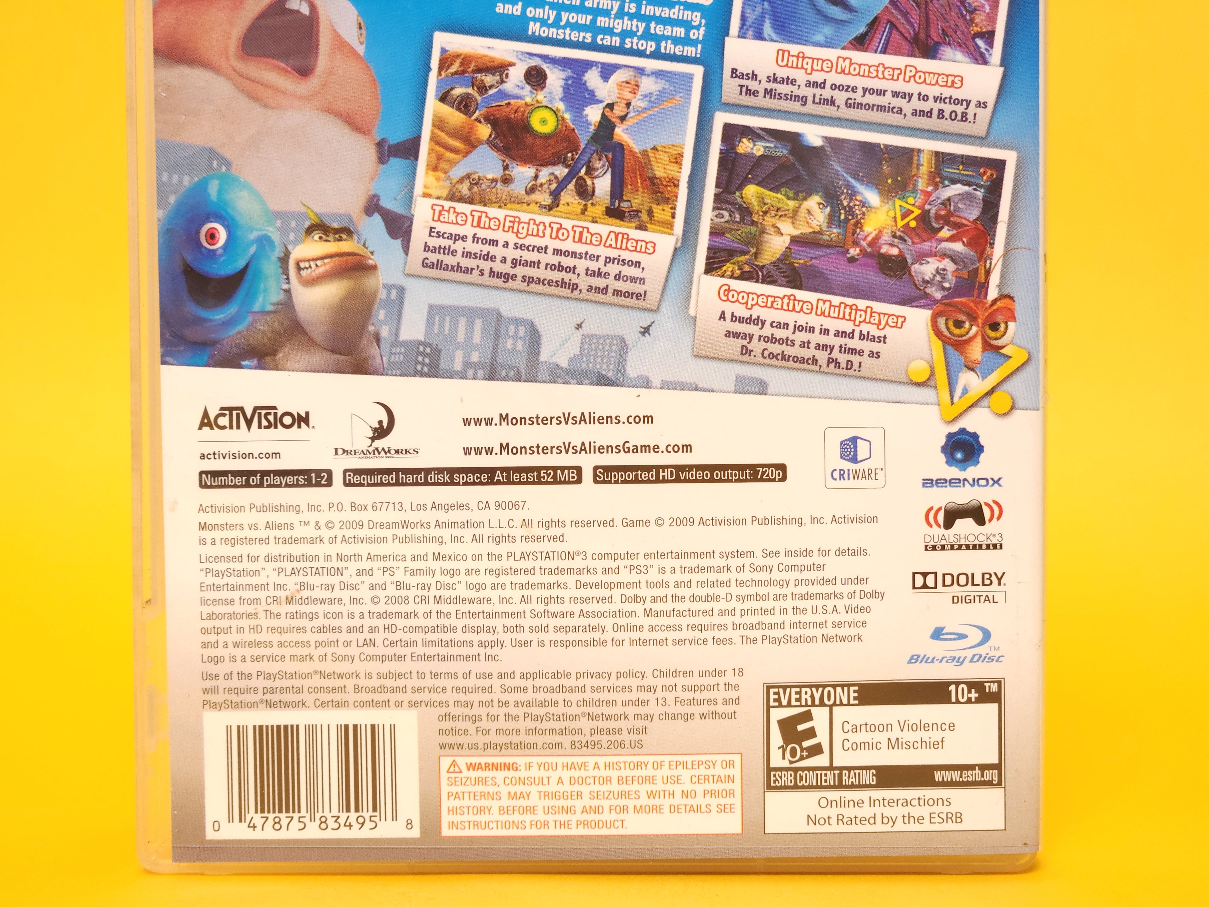 Monsters vs. Aliens – 2009 PlayStation 3