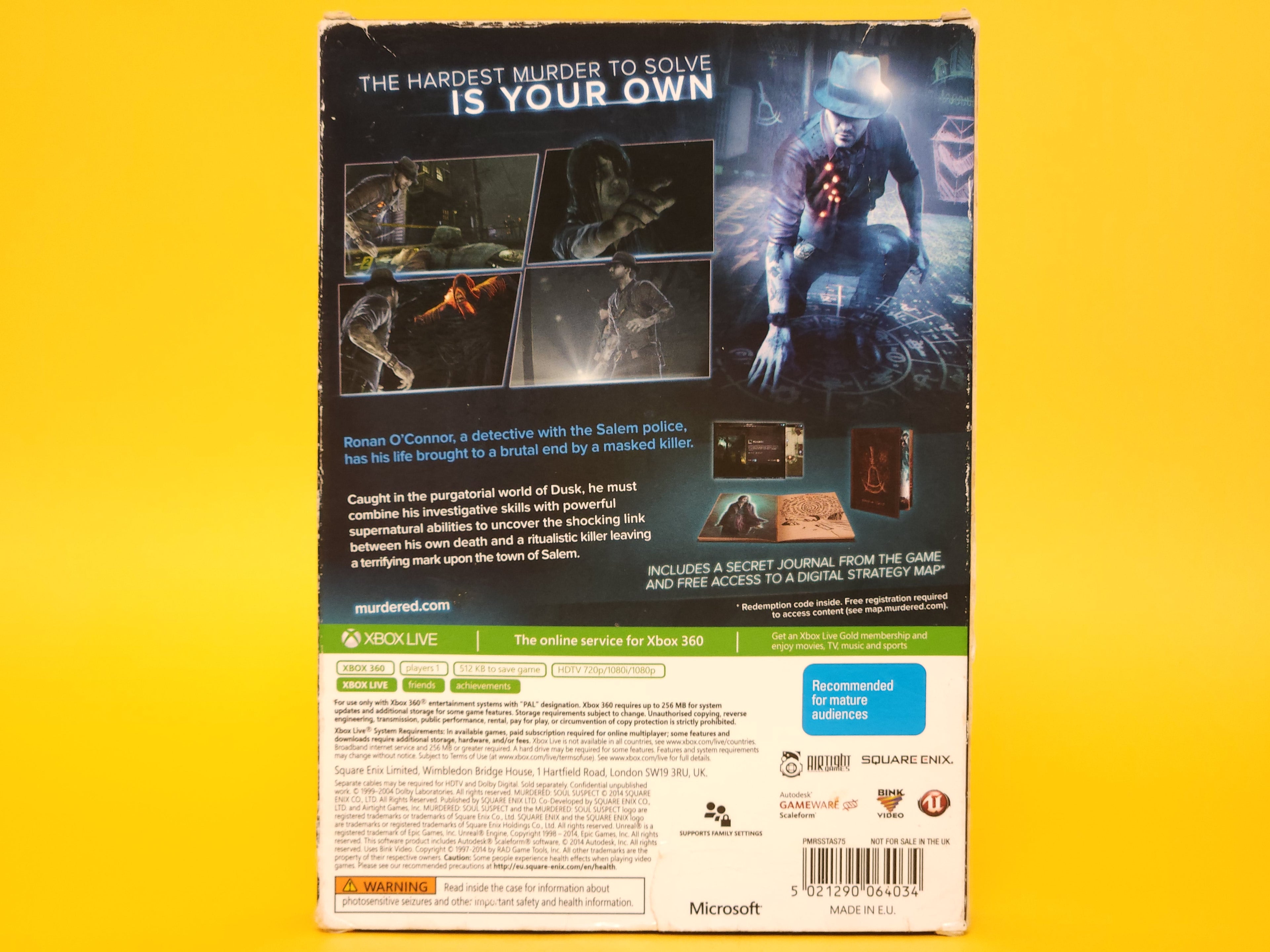 Murdered: Soul Suspect (Limited Edition) – 2014 Xbox 360