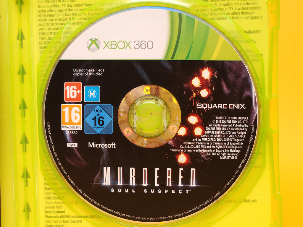 Murdered: Soul Suspect (Limited Edition) – 2014 Xbox 360