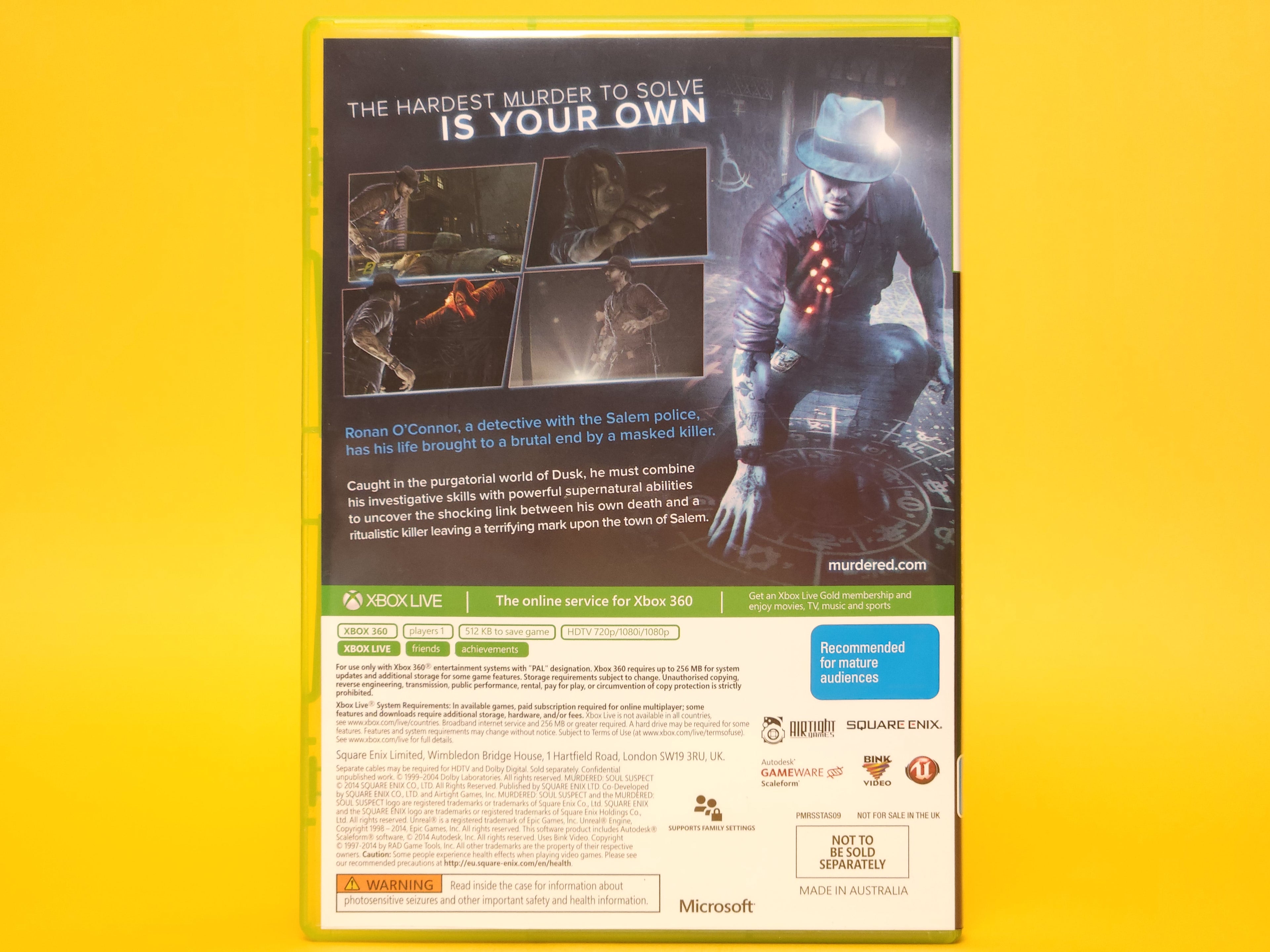 Murdered: Soul Suspect (Limited Edition) – 2014 Xbox 360