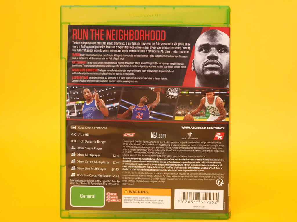 NBA 2K18 (Legend Edition) – 2017 Xbox One