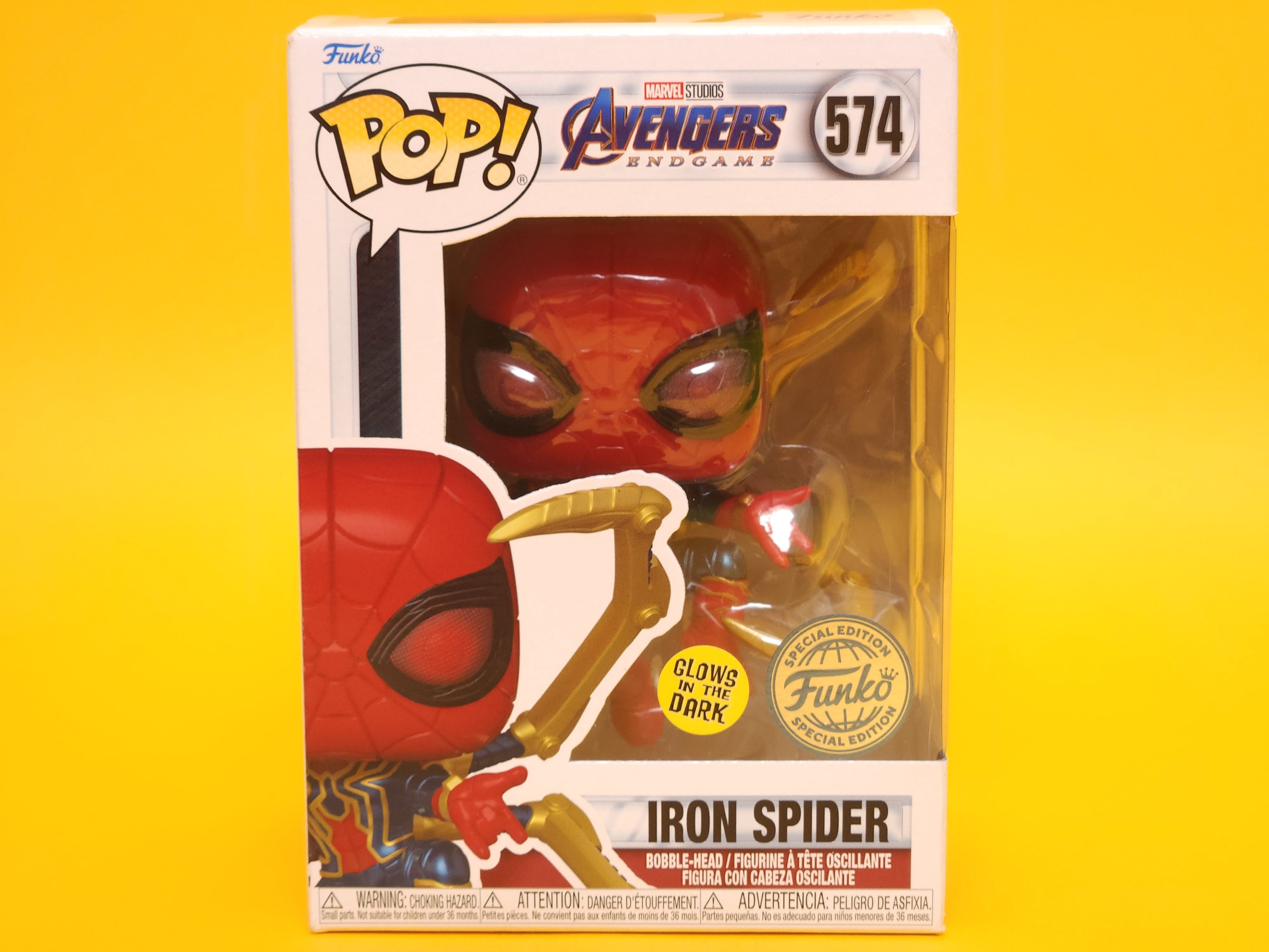 Iron Spider: Avengers: End Game #574 – 2019 Funko Pop! Glows in the Dark Special Edition