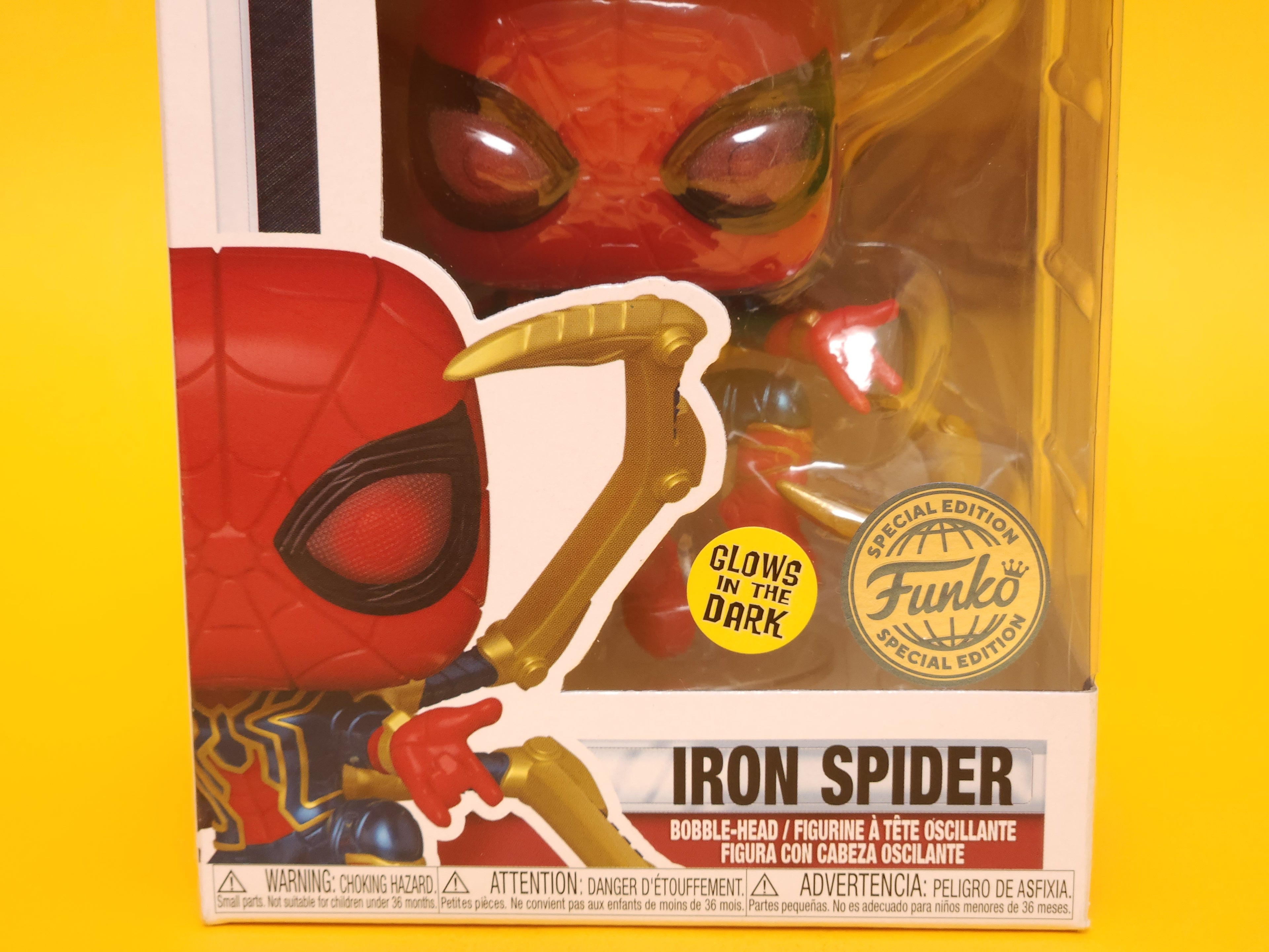 Iron Spider: Avengers: End Game #574 – 2019 Funko Pop! Glows in the Dark Special Edition