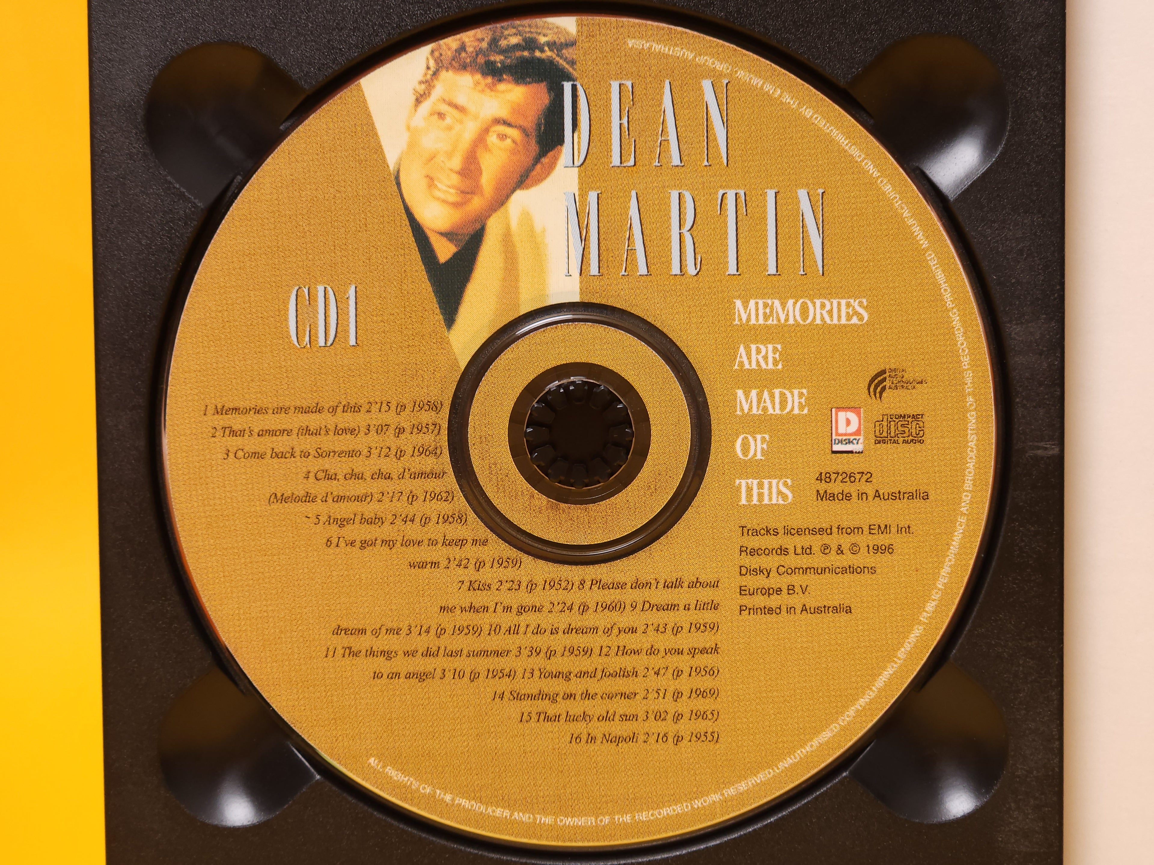 Memories are Made of This: Dean Martin 3 CD Box – 1997 CD