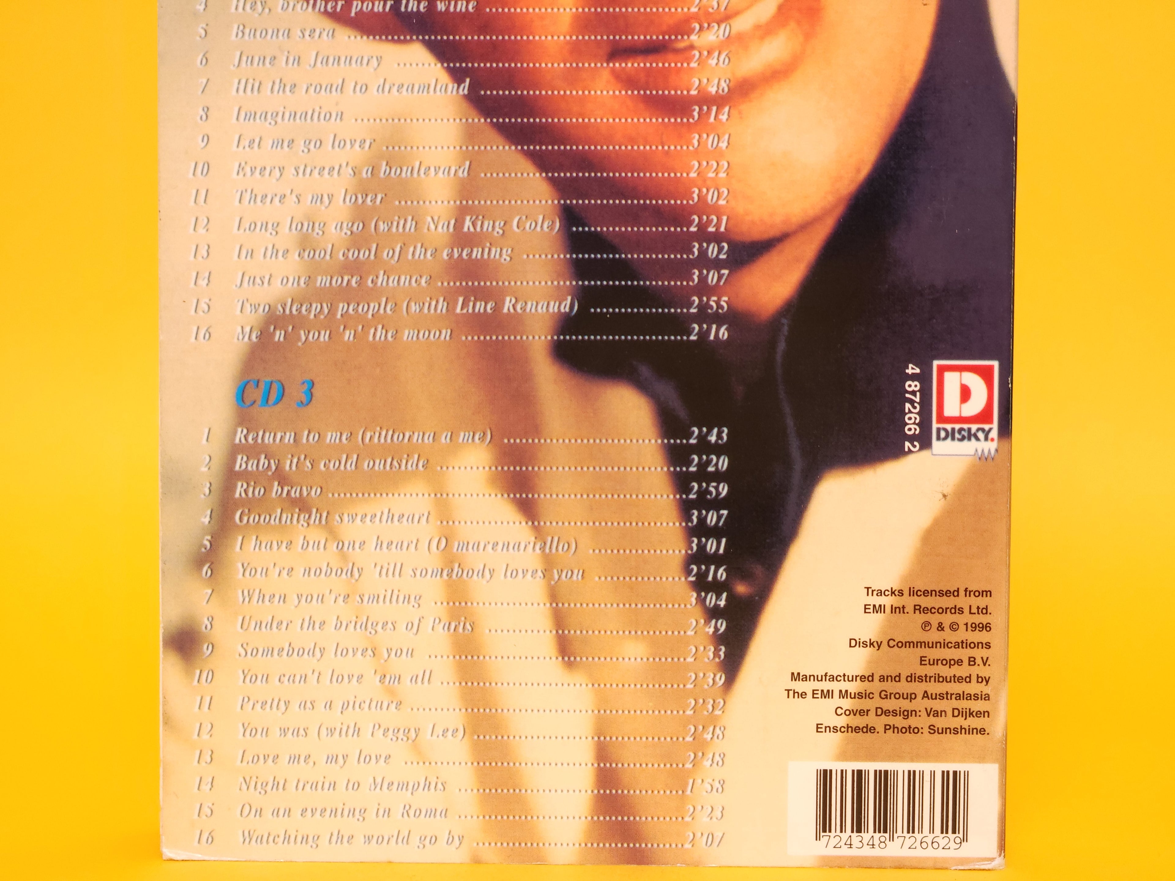 Memories are Made of This: Dean Martin 3 CD Box – 1997 CD