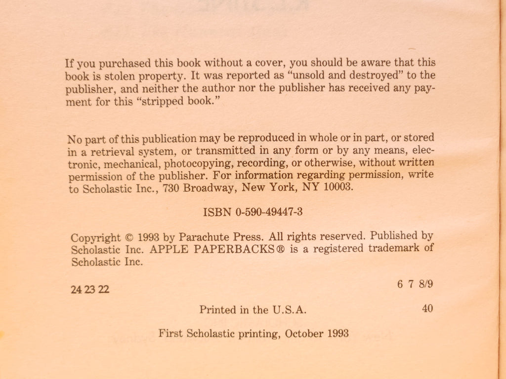 Be Careful What You Wish For... #12 – 1993 Goosebumps R.L. Stine