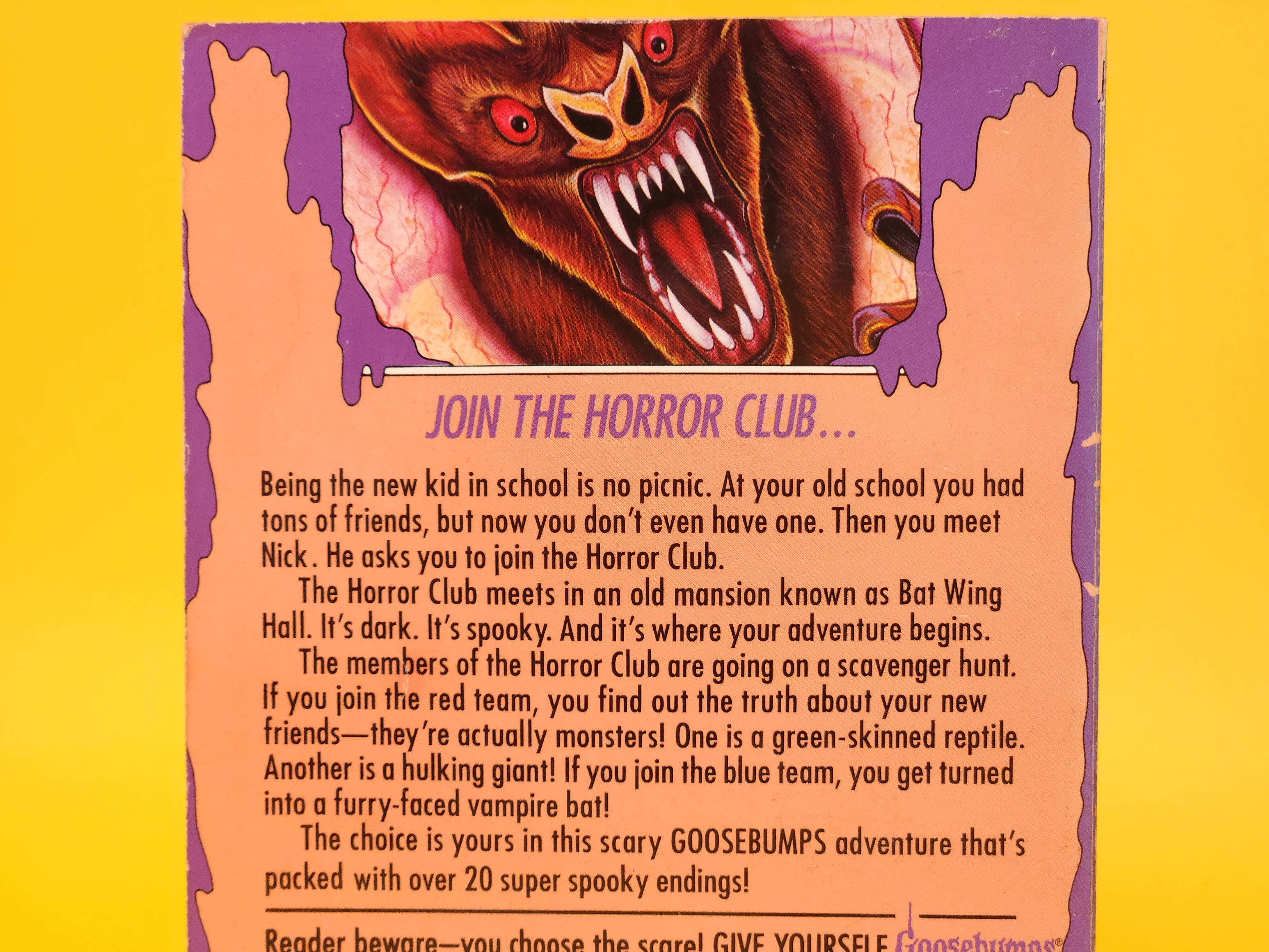 Trapped In Bat Hall #3 – 1995 Give Yourself Goosebumps R.L. Stine