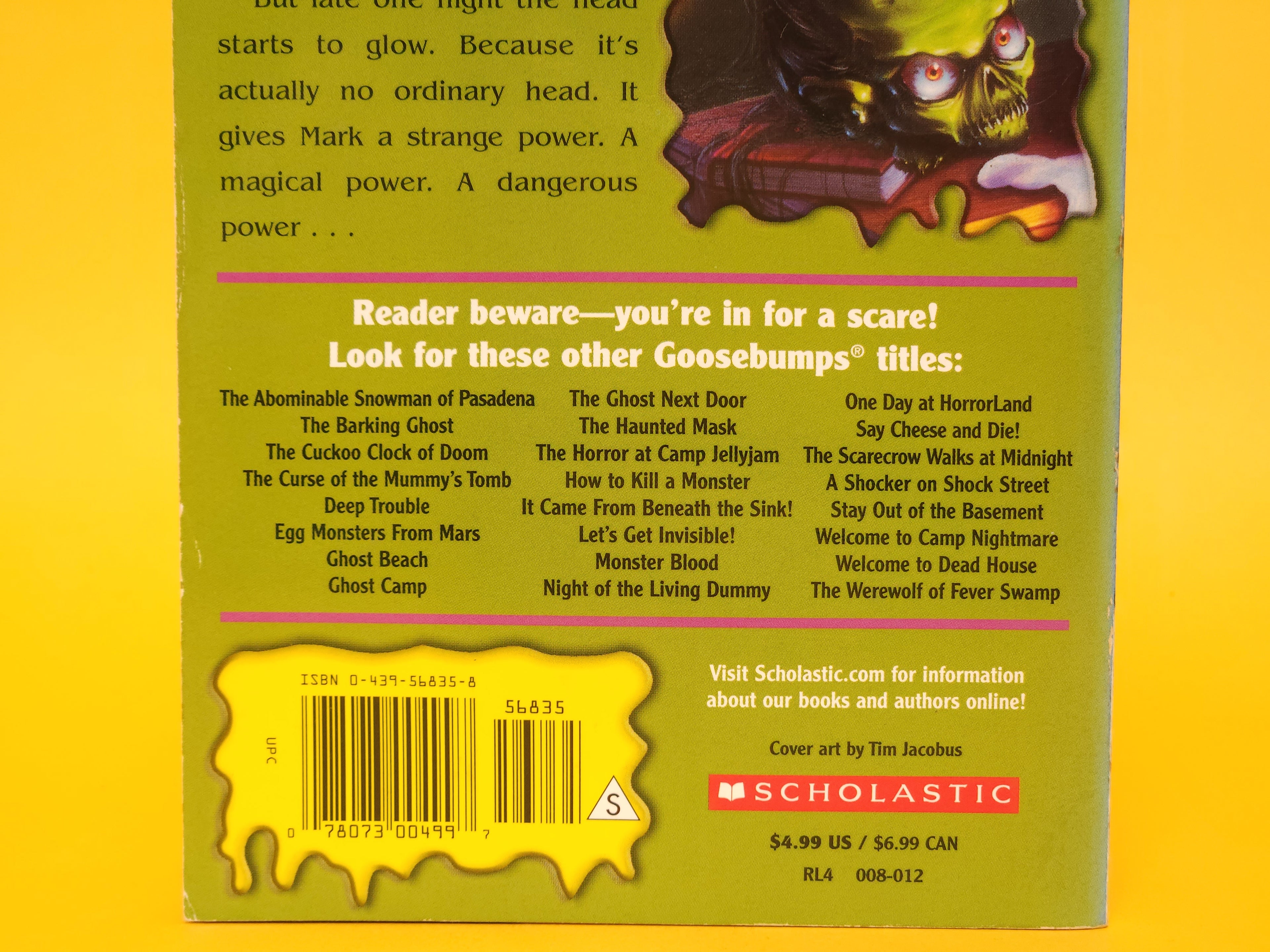 How I Got My Shrunken Head #39 – 2003 Goosebumps R.L. Stine 1st edition