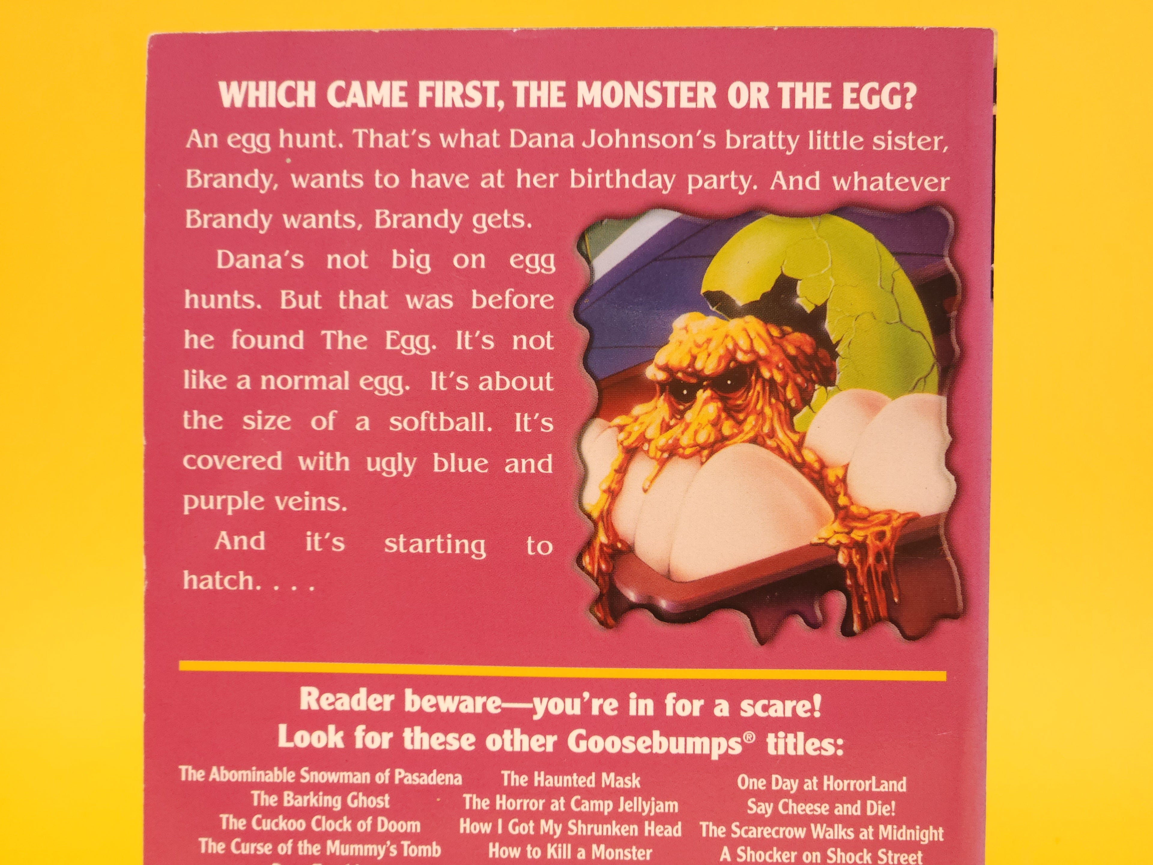 Egg Monsters From Mars #42 – 2003 Goosebumps R.L. Stine 1st Edition