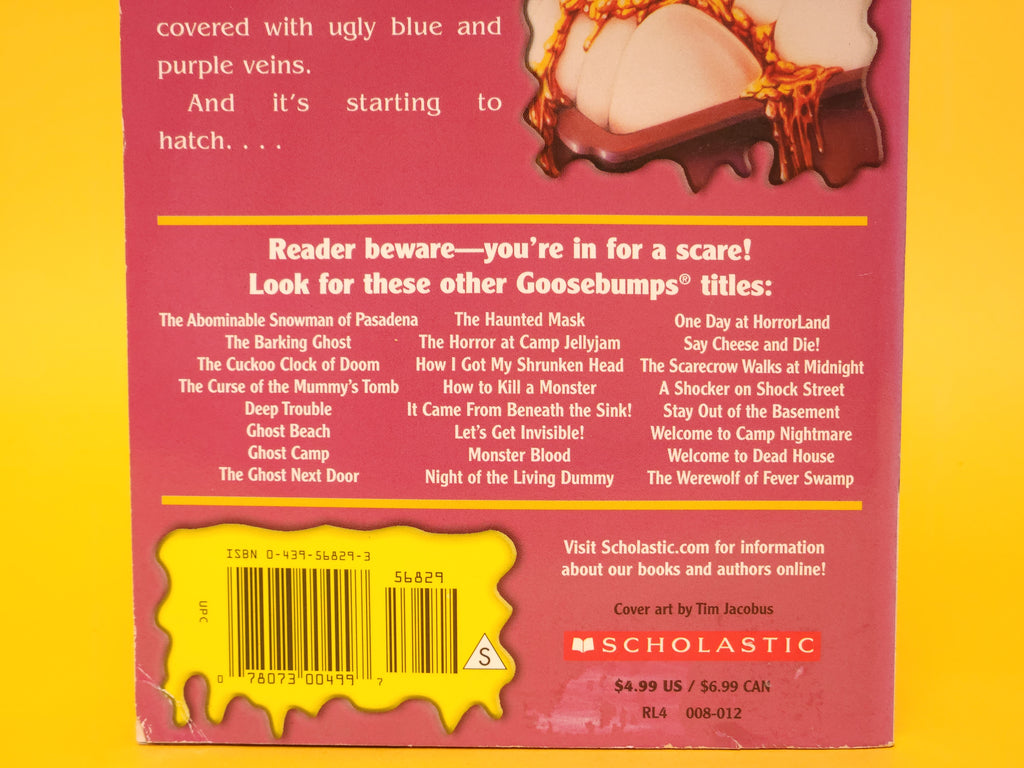 Egg Monsters From Mars #42 – 2003 Goosebumps R.L. Stine 1st Edition