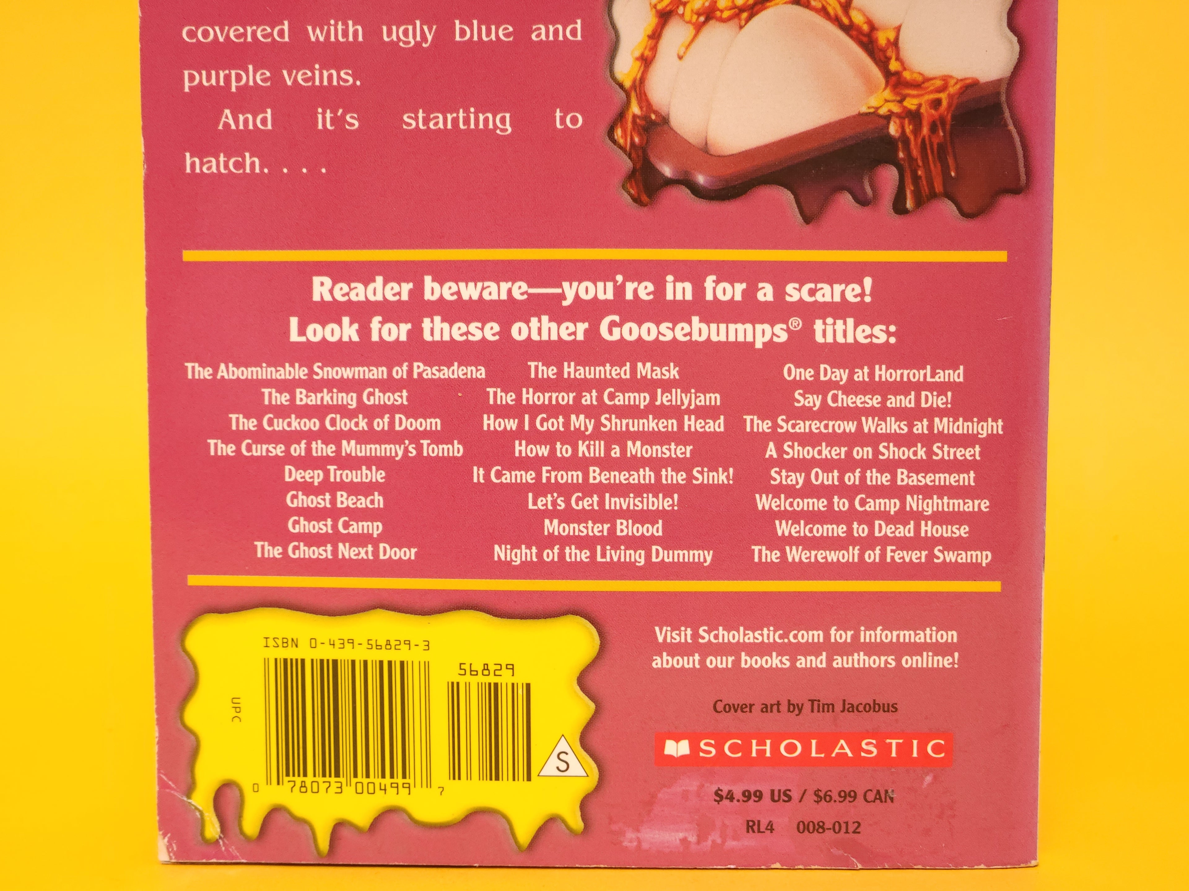 Egg Monsters From Mars #42 – 2003 Goosebumps R.L. Stine 1st Edition