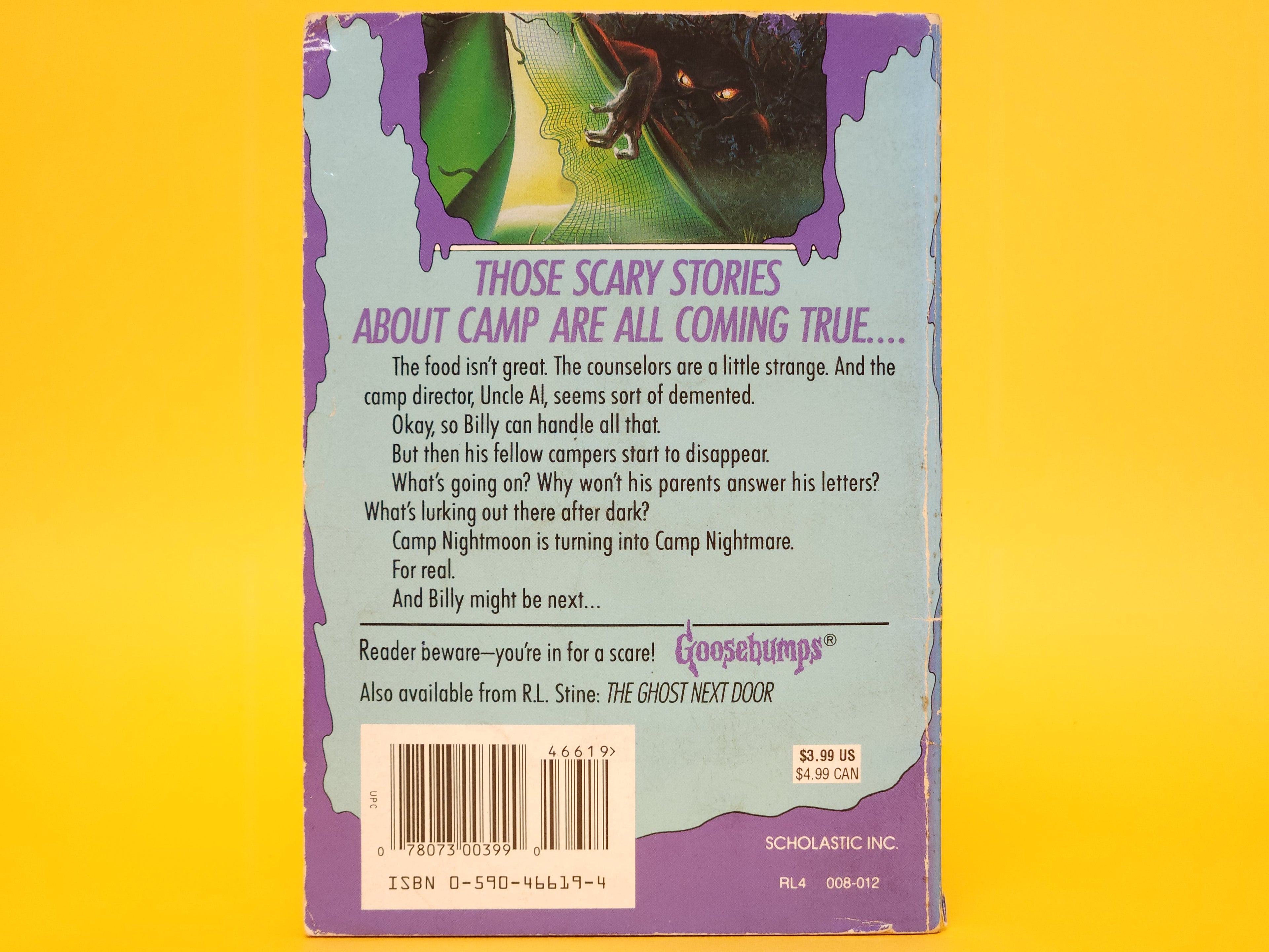Welcome To Camp Nightmare #9 – 1993 Goosebumps R.L. Stine