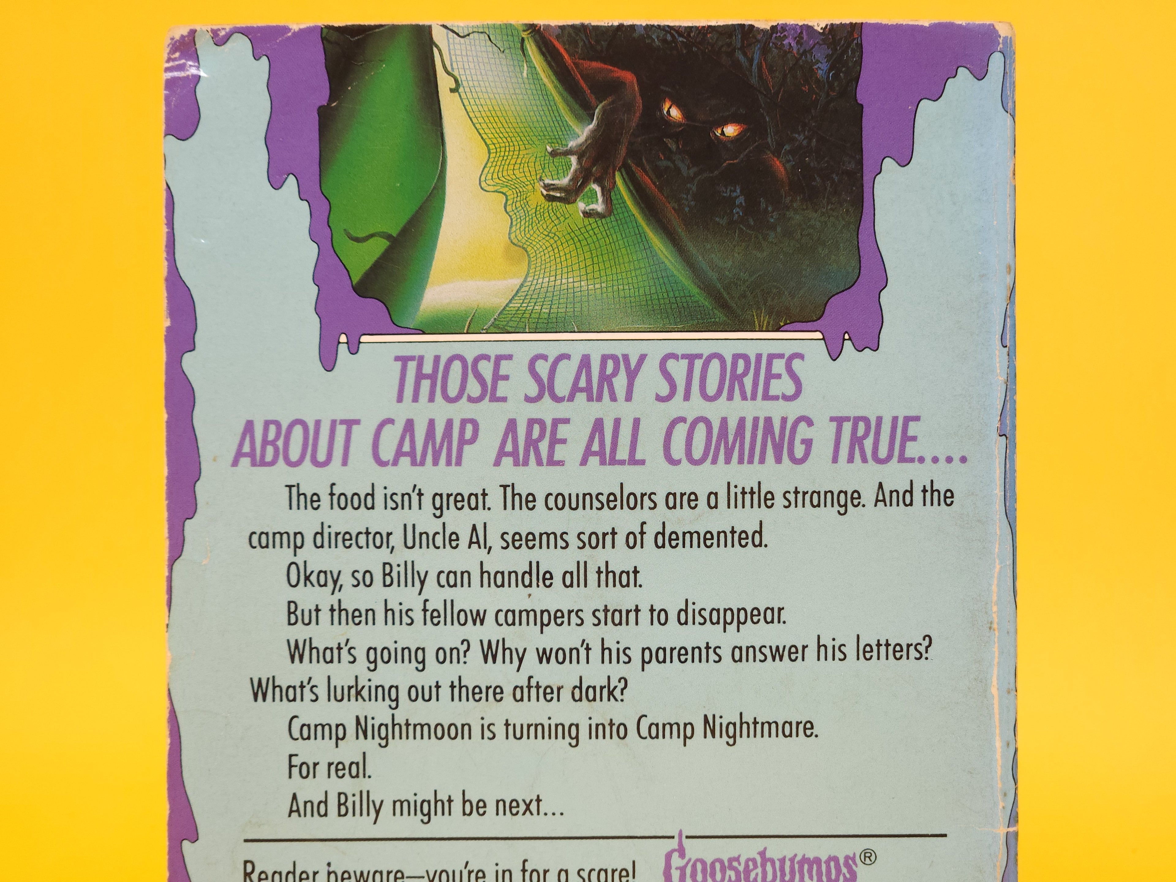 Welcome To Camp Nightmare #9 – 1993 Goosebumps R.L. Stine