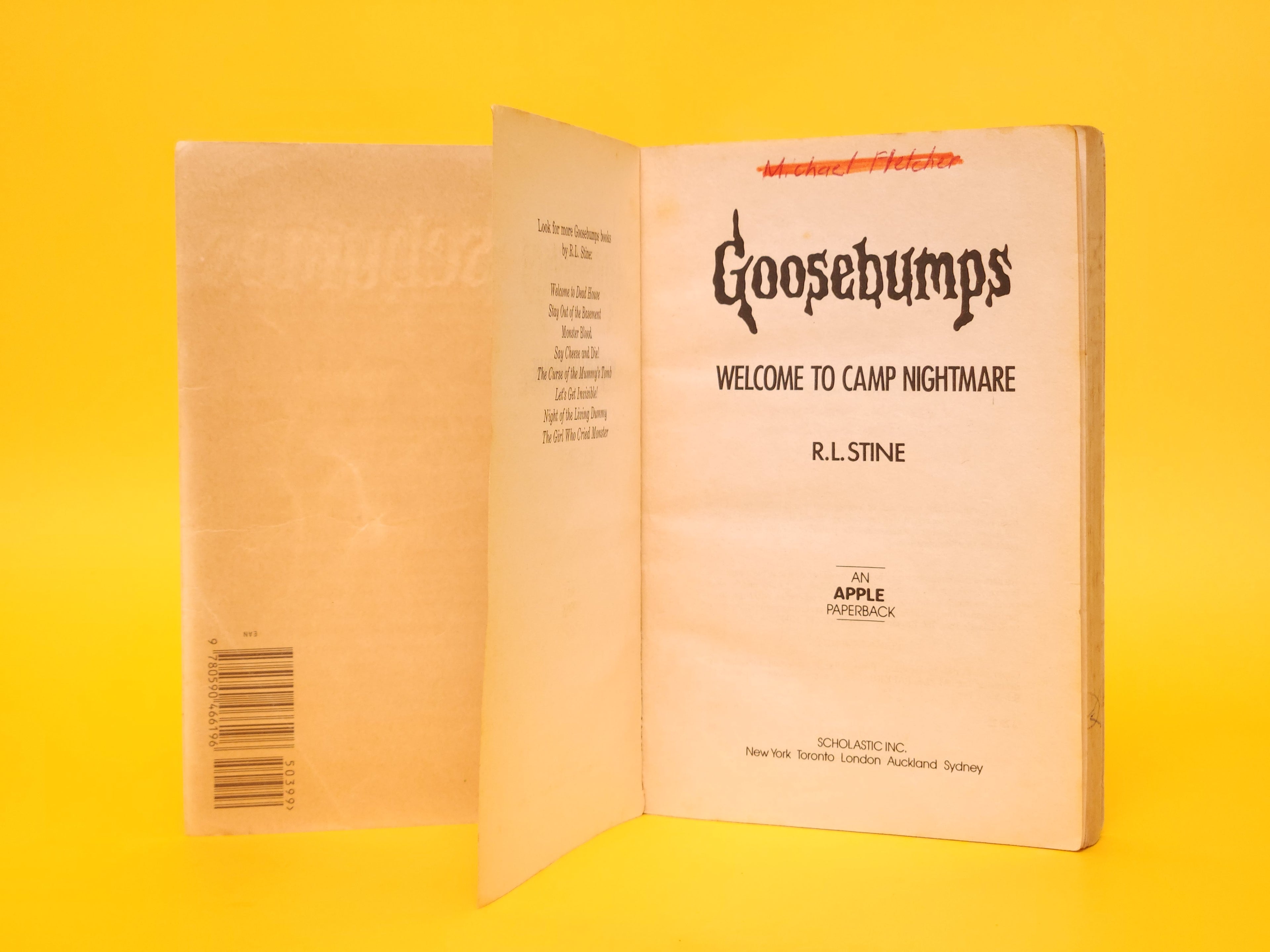 Welcome To Camp Nightmare #9 – 1993 Goosebumps R.L. Stine