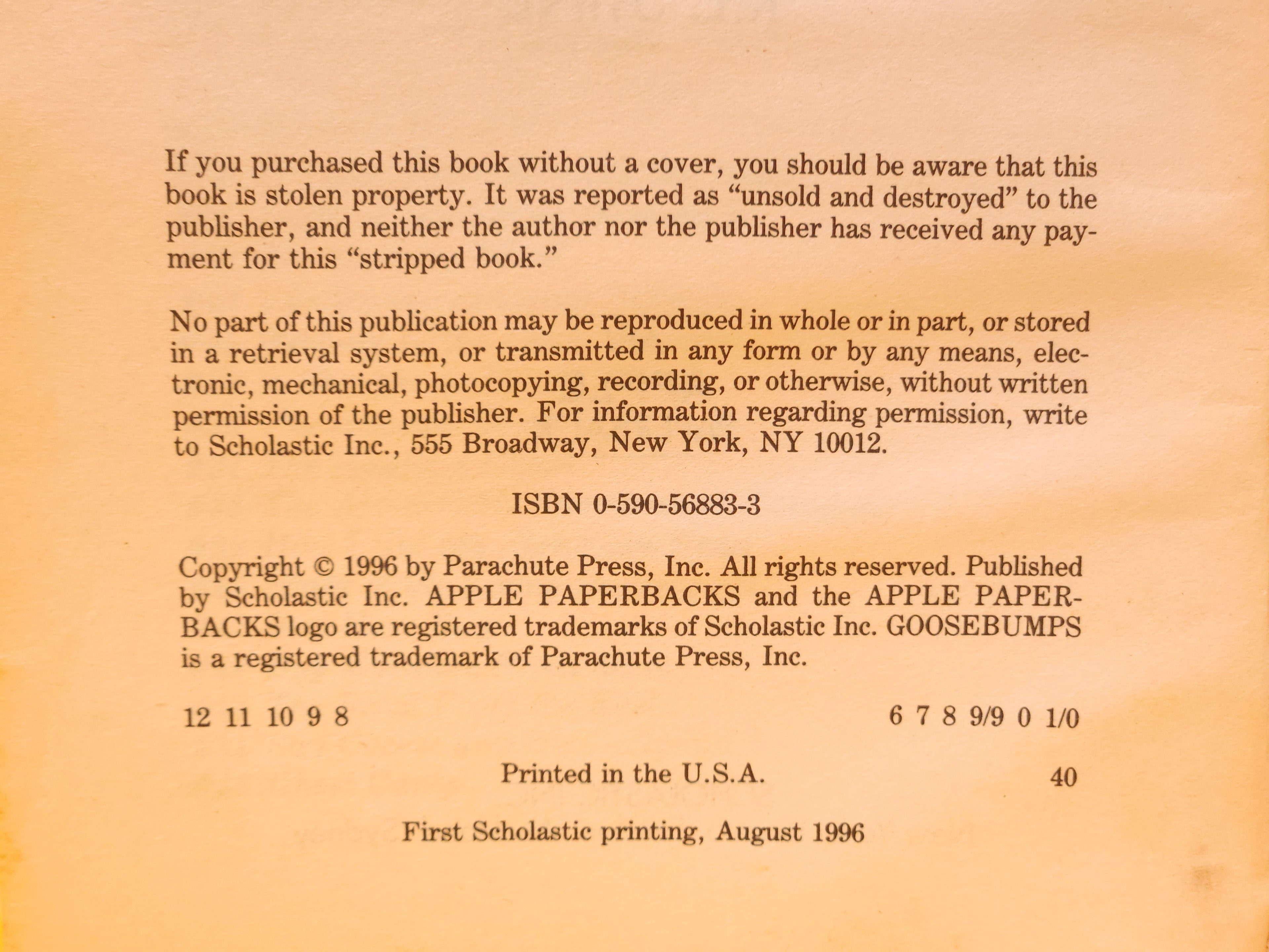 How to Kill a Monster #46 – 1996 Goosebumps R.L. Stine