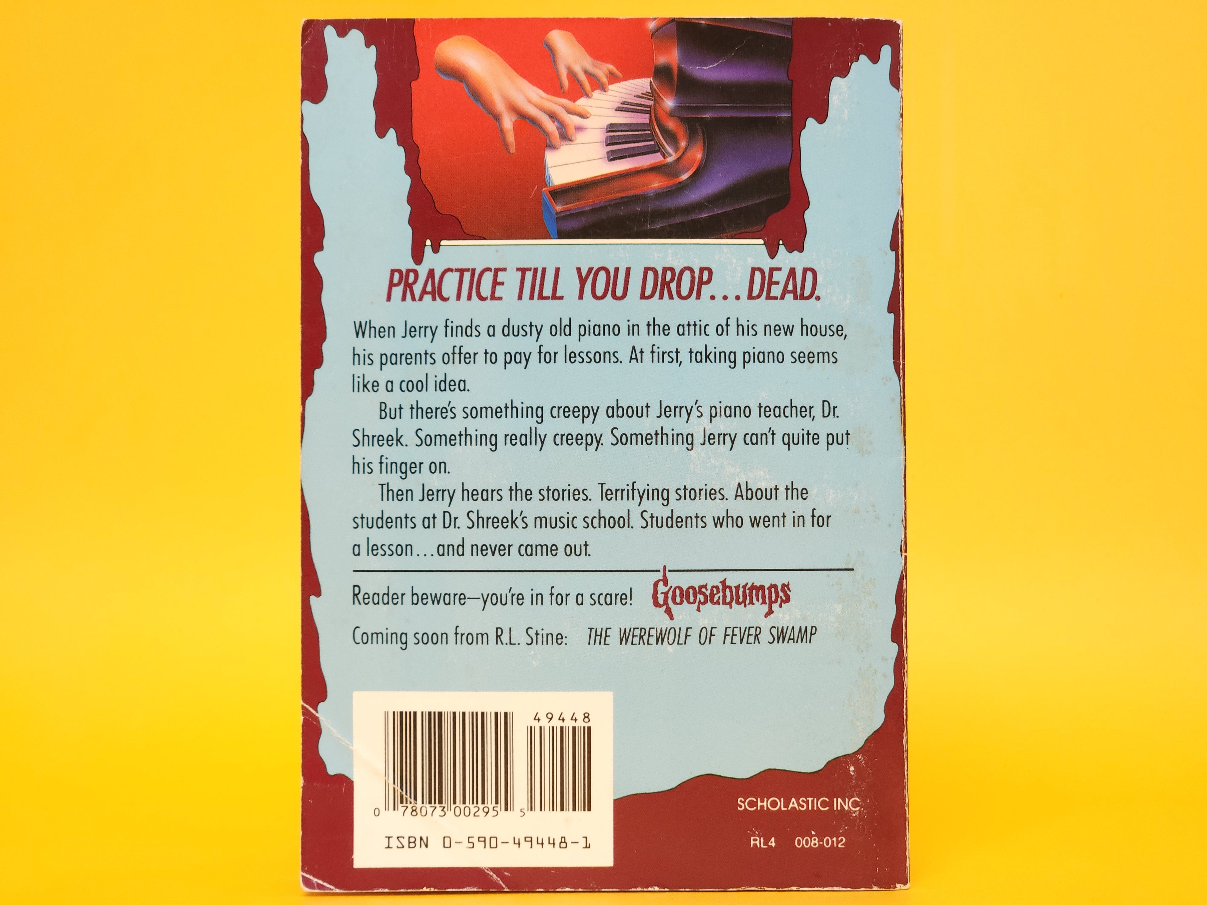 Piano Lessons Can Be Murder #13 – 1993 Goosebumps R.L. Stine 1st Edition