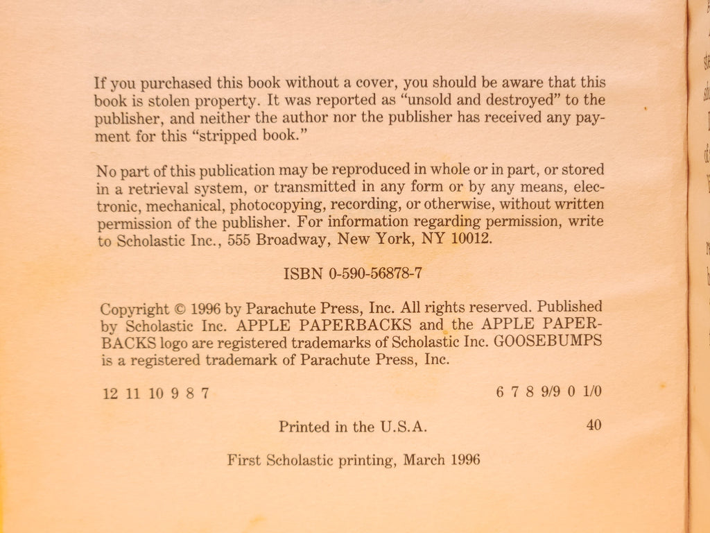 Bad Hare Day #41 – 1996 Goosebumps R.L. Stine