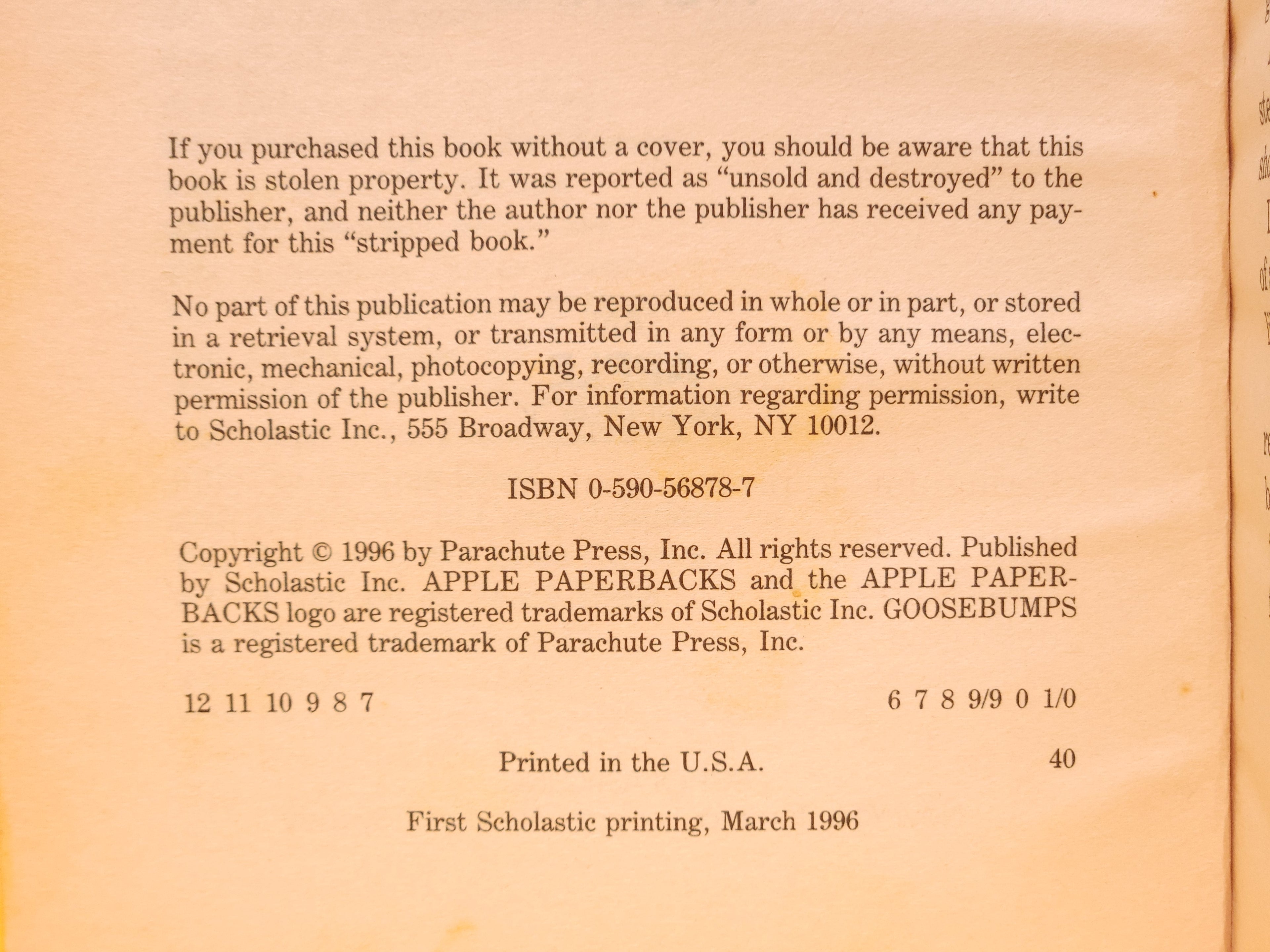 Bad Hare Day #41 – 1996 Goosebumps R.L. Stine