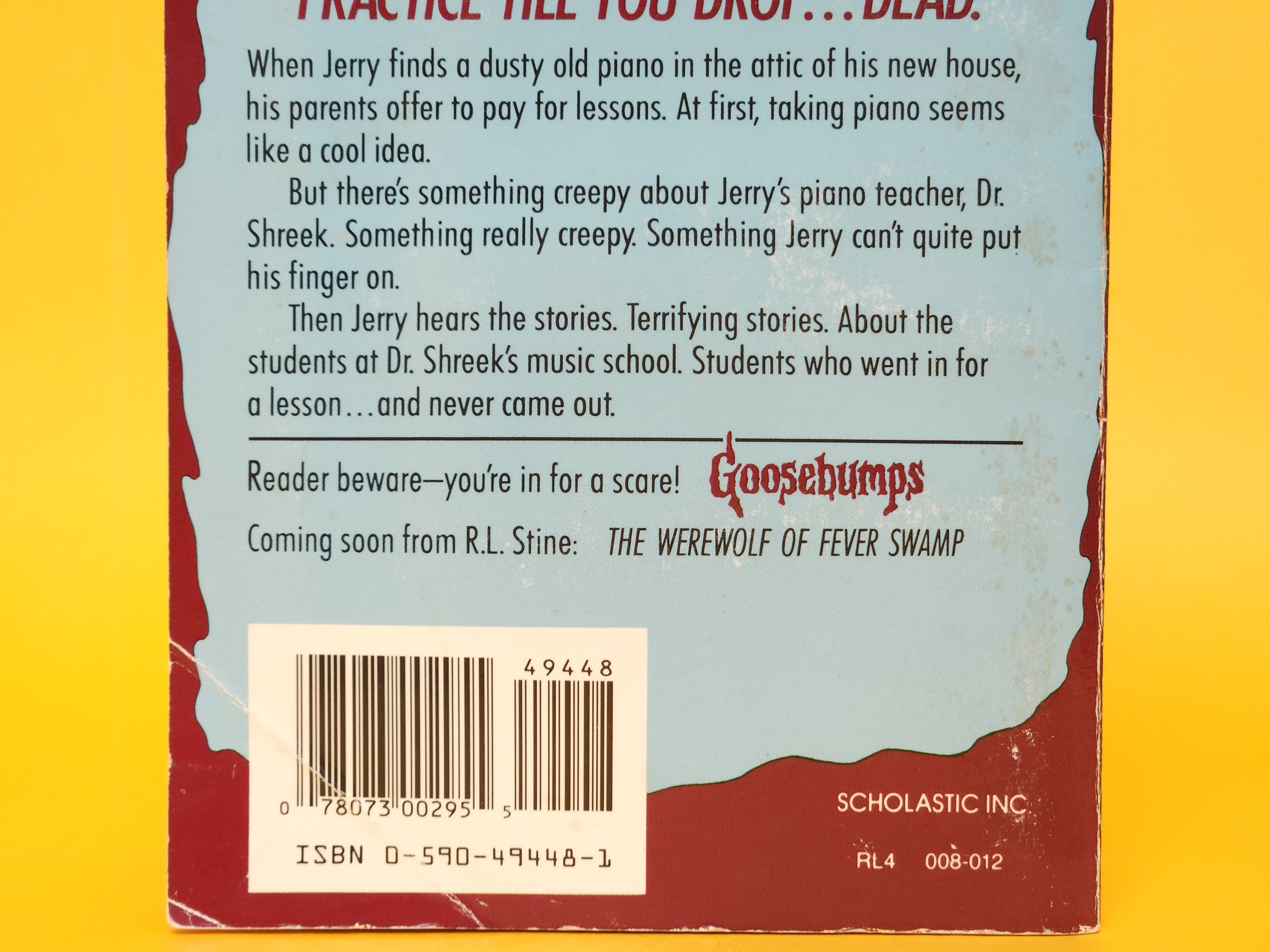 Piano Lessons Can Be Murder #13 – 1993 Goosebumps R.L. Stine 1st Edition