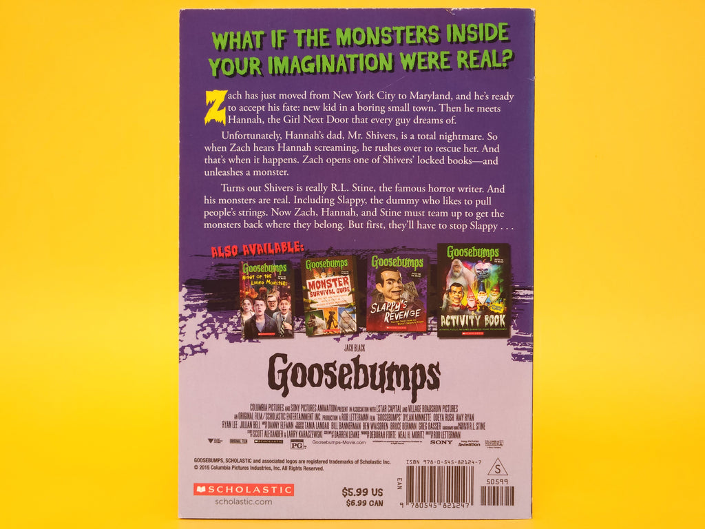 2015 Goosebumps Movie Novel 1st Edition