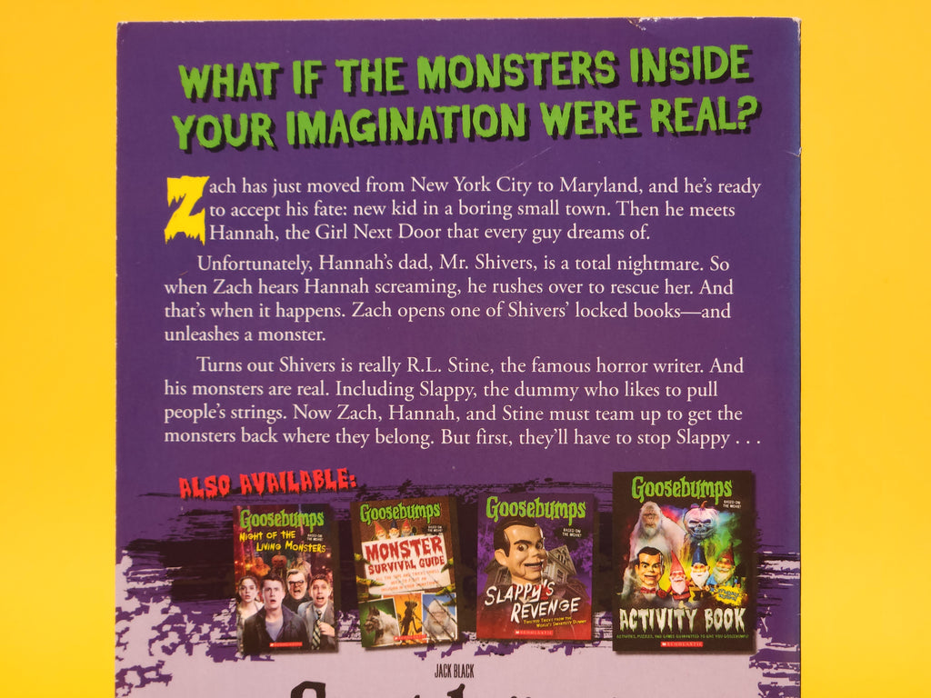 2015 Goosebumps Movie Novel 1st Edition