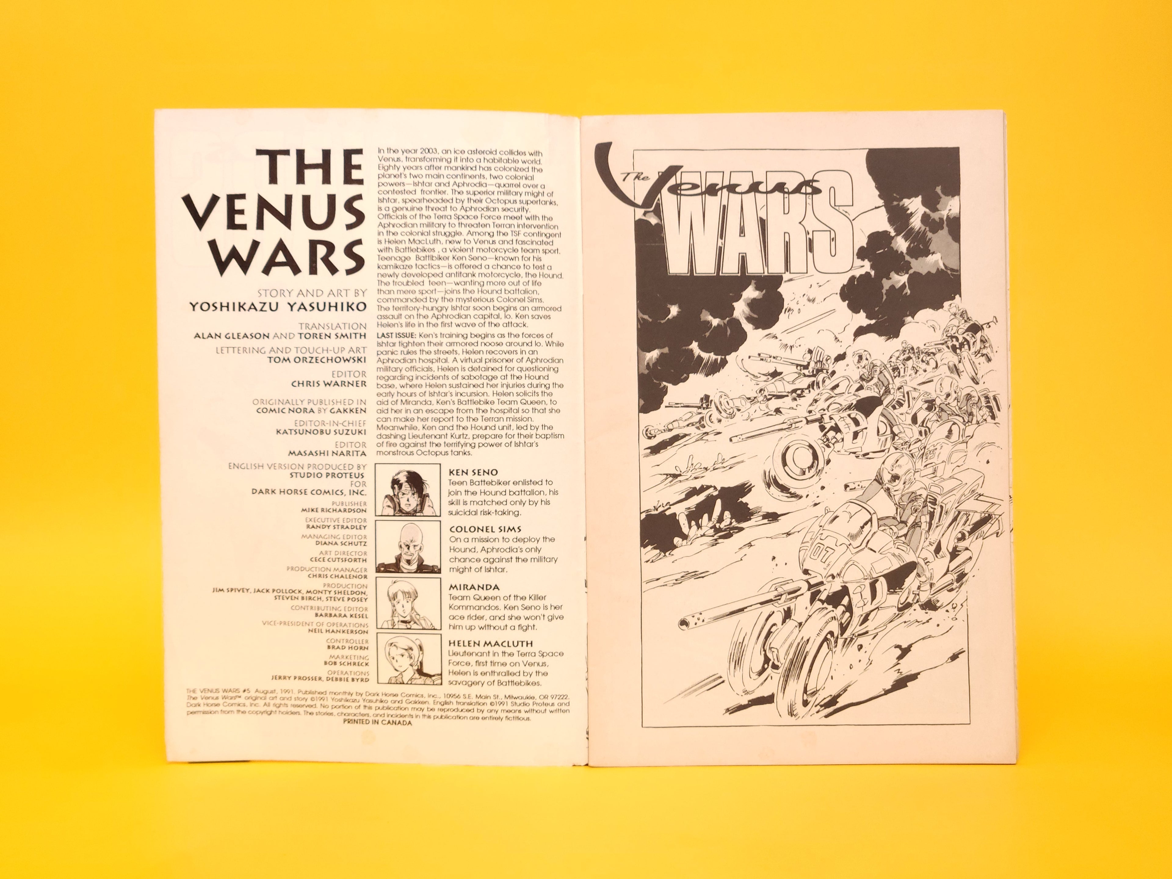 The Venus Wars #5 – August, 1991 Dark Horse