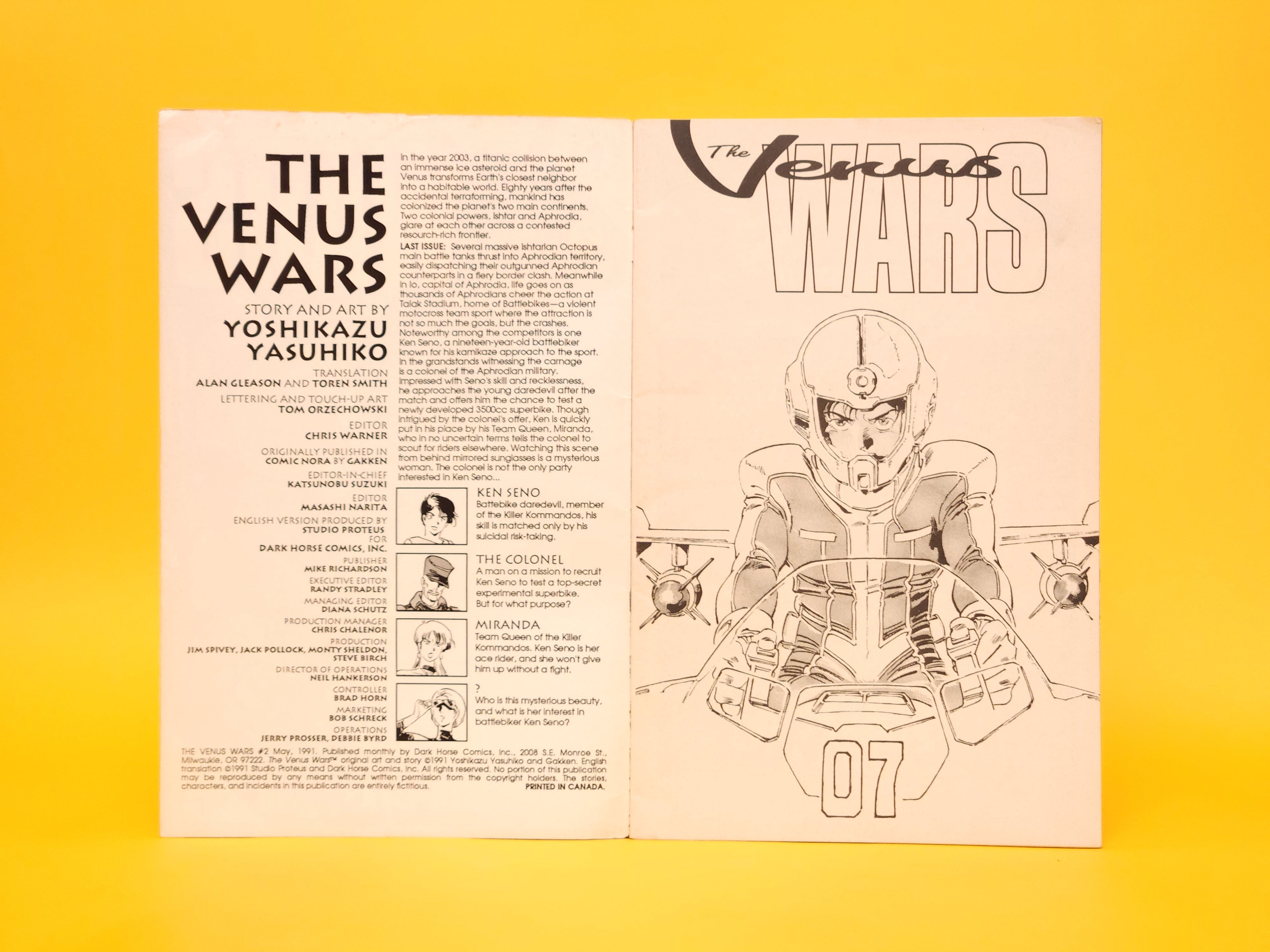 The Venus Wars #2 – May, 1991 Dark Horse