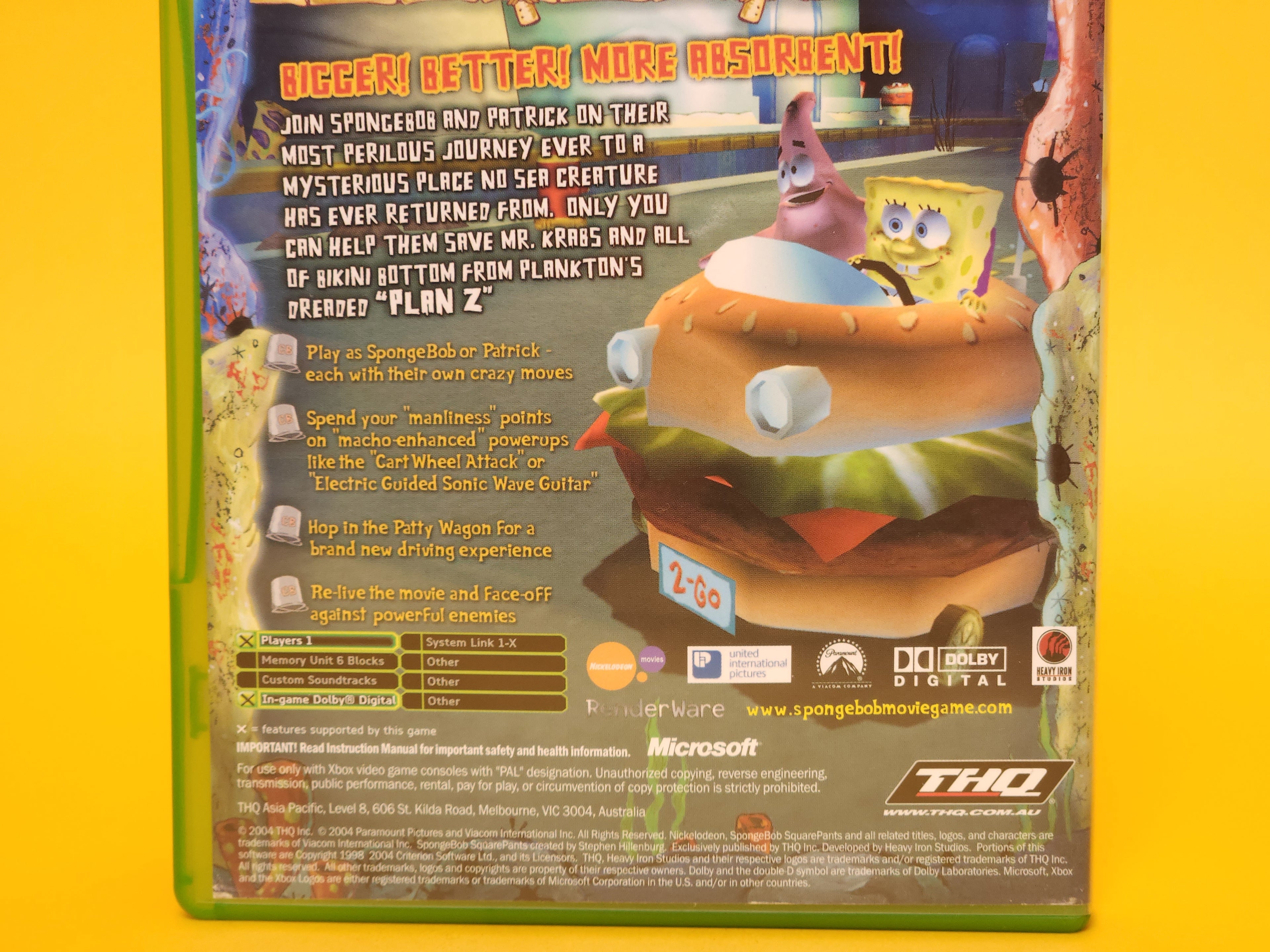 The SpongeBob SquarePants Movie – 2004 Xbox