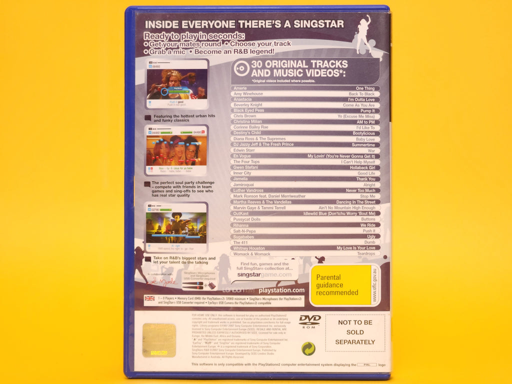 SingStar R&B – 2007 PlayStation 2