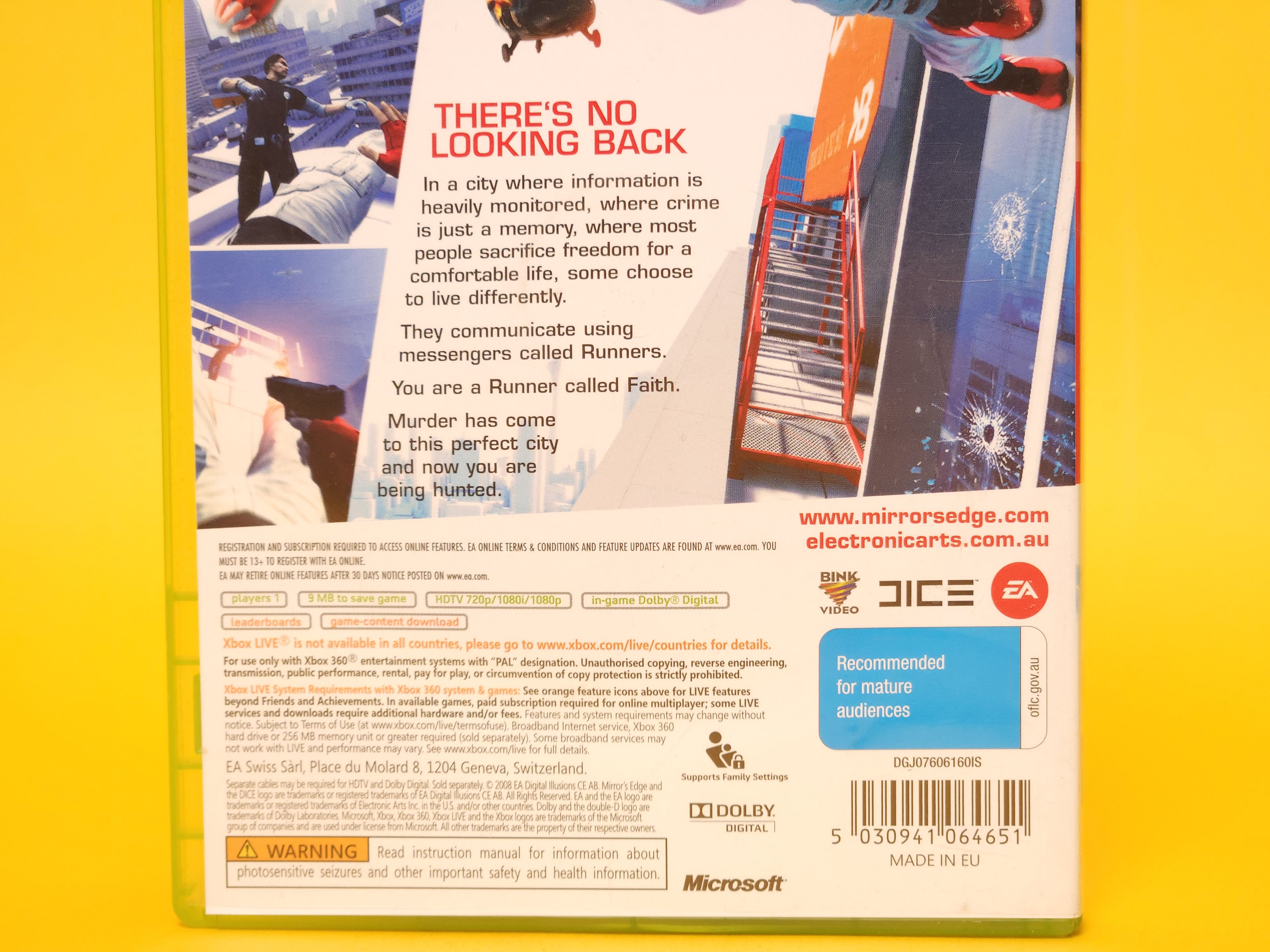 Mirror's Edge – 2008 Xbox 360