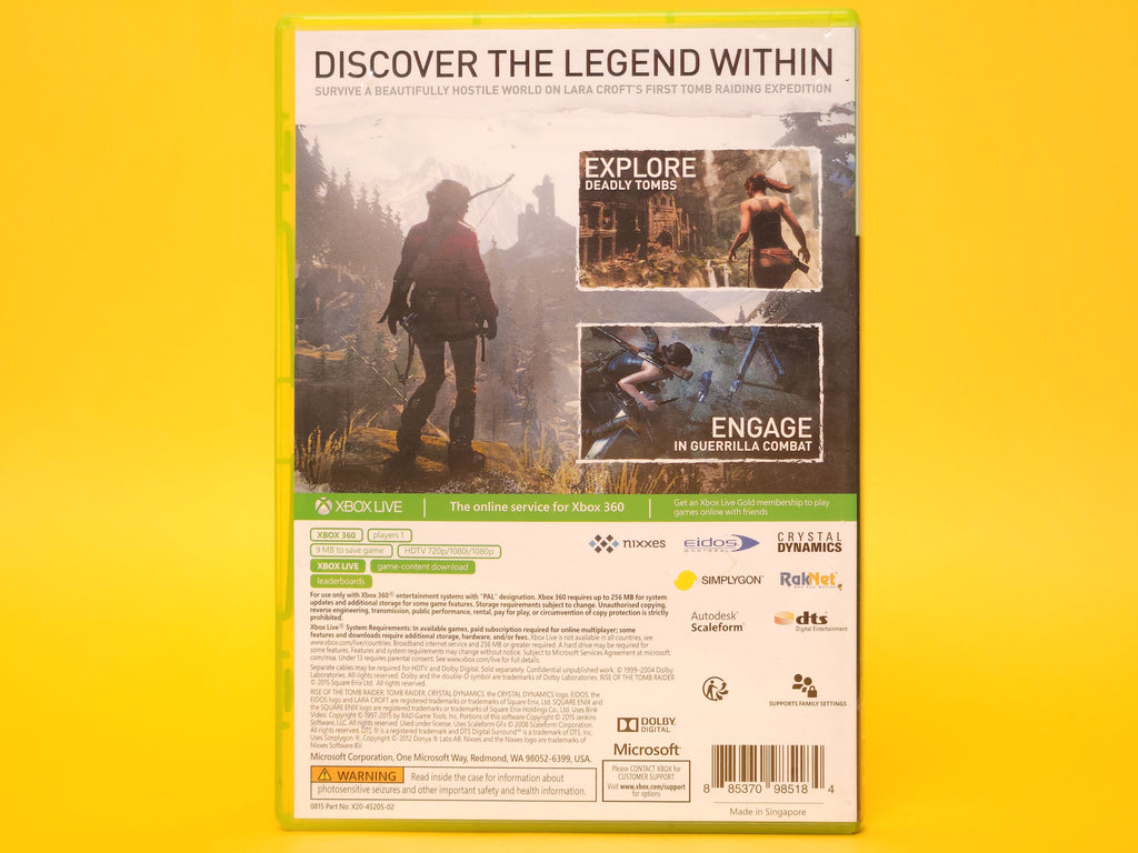 Rise of the Tomb Raider – 2015 Xbox 360