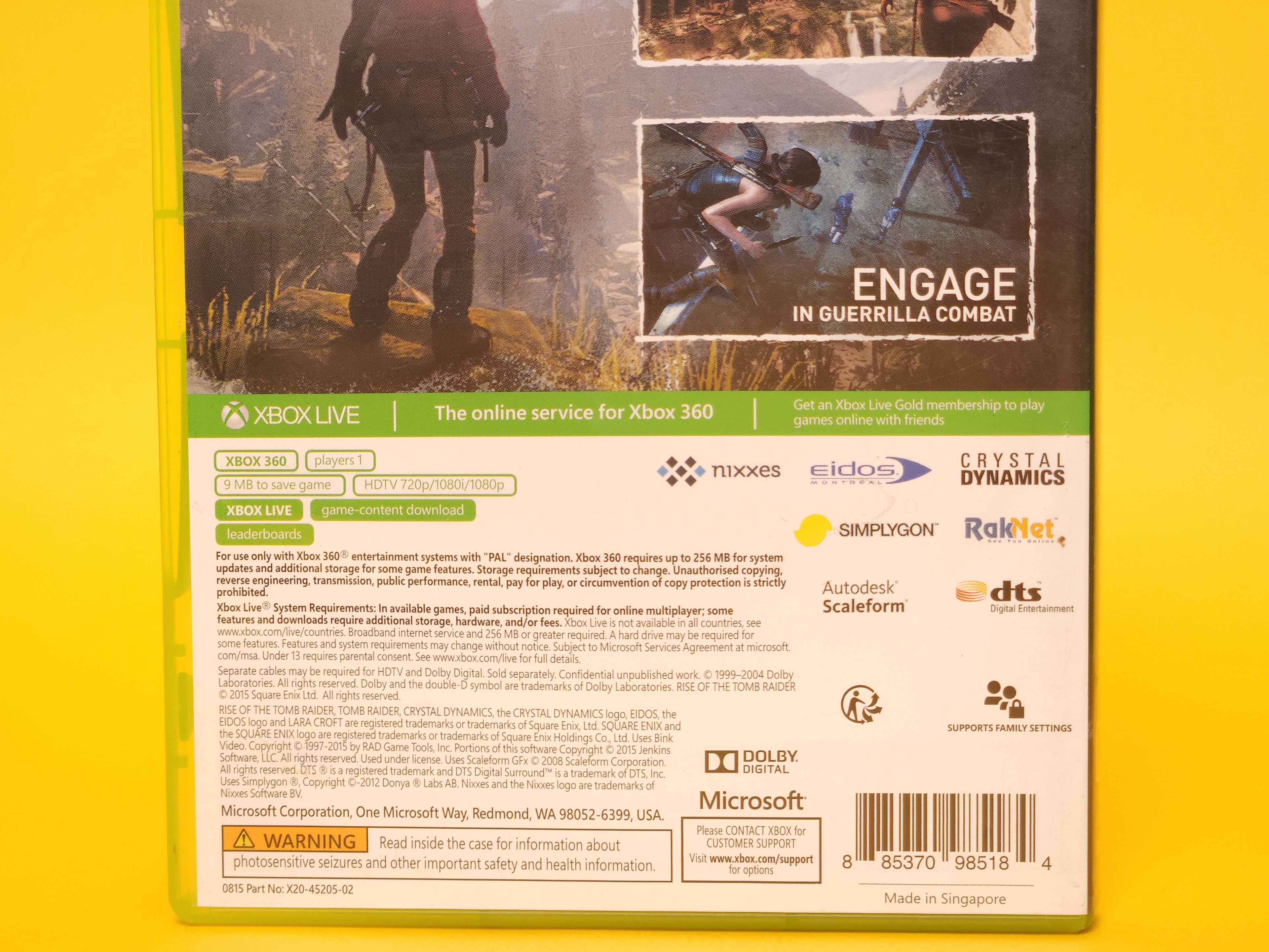 Rise of the Tomb Raider – 2015 Xbox 360