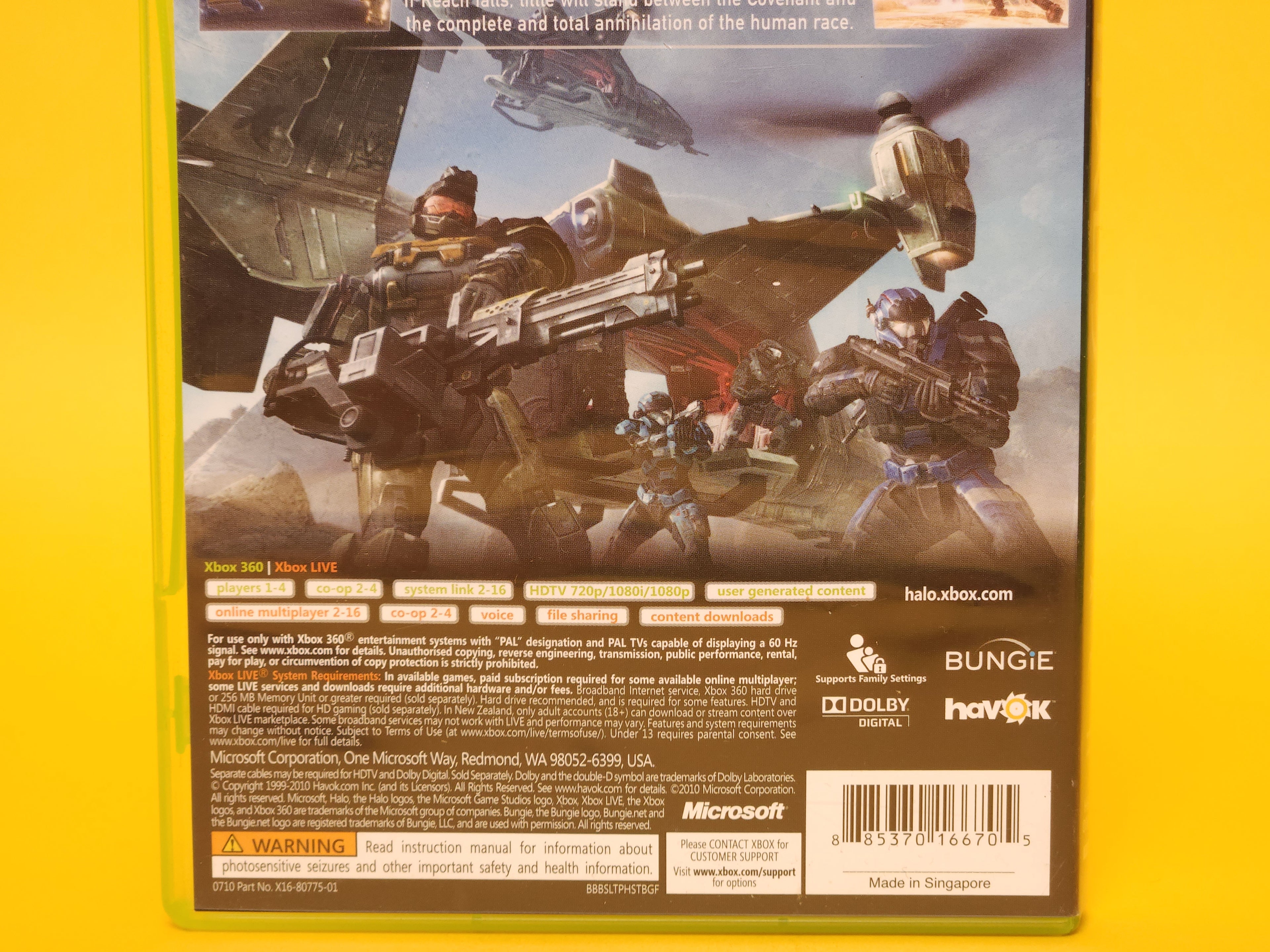 Halo: Reach – 2010 Xbox 360