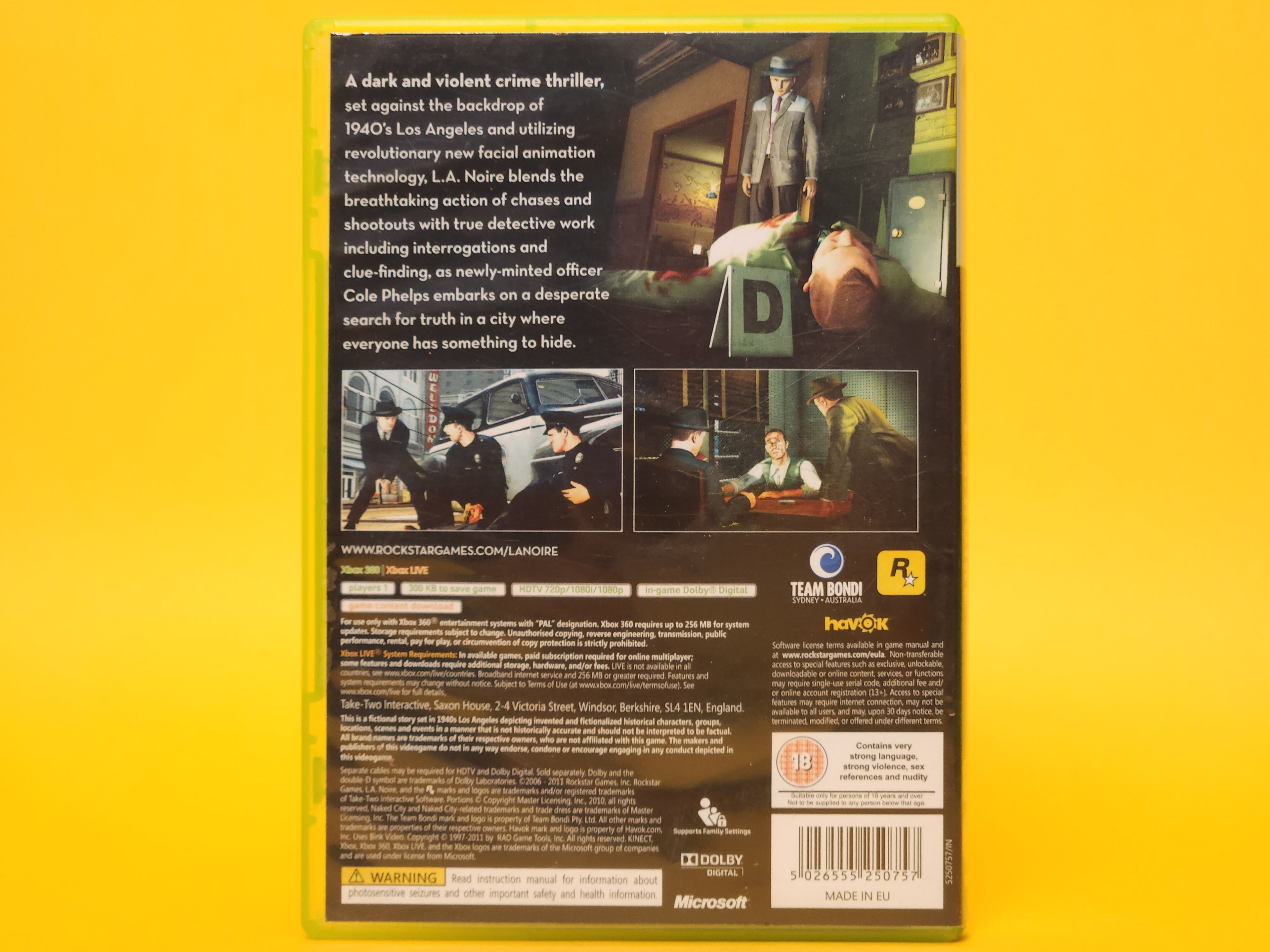 L.A. Noire – 2011 Xbox 360