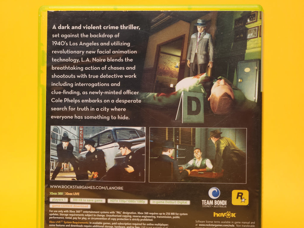 L.A. Noire – 2011 Xbox 360