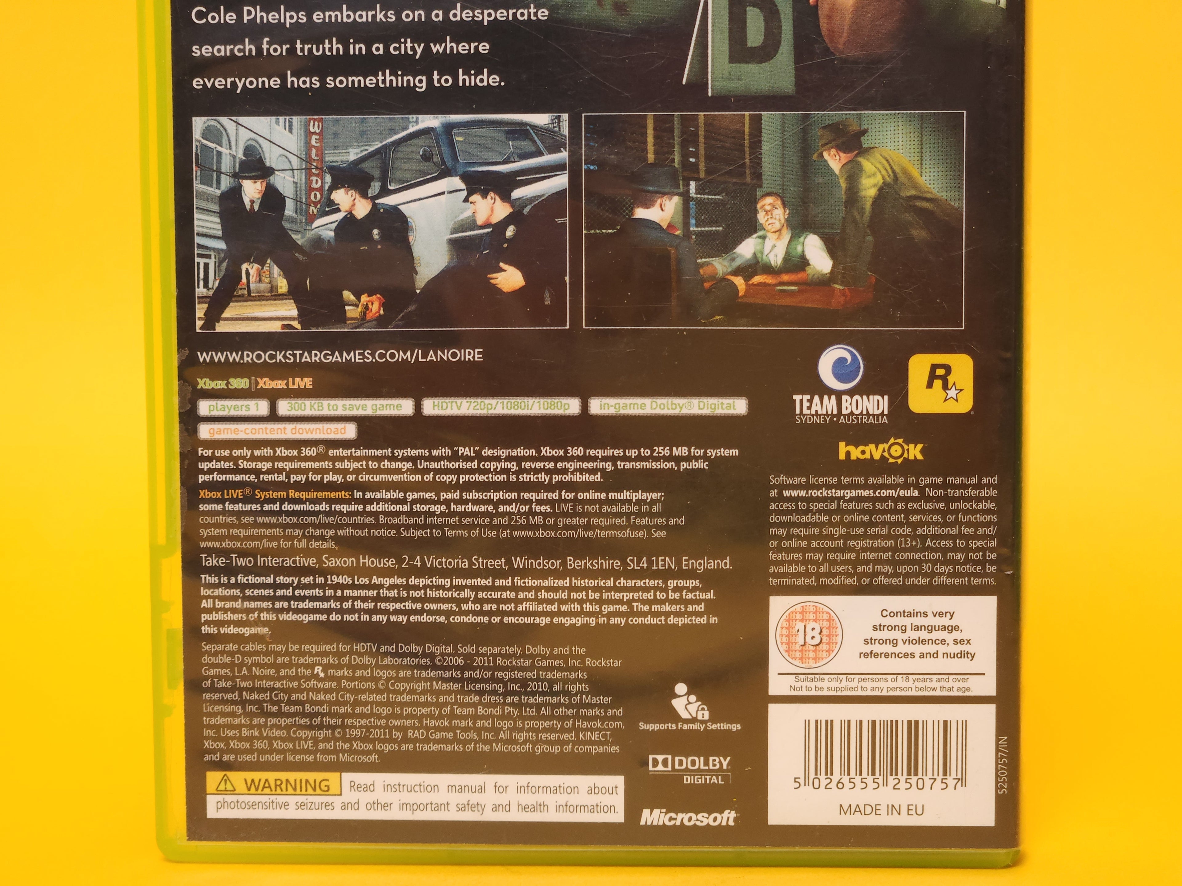 L.A. Noire – 2011 Xbox 360