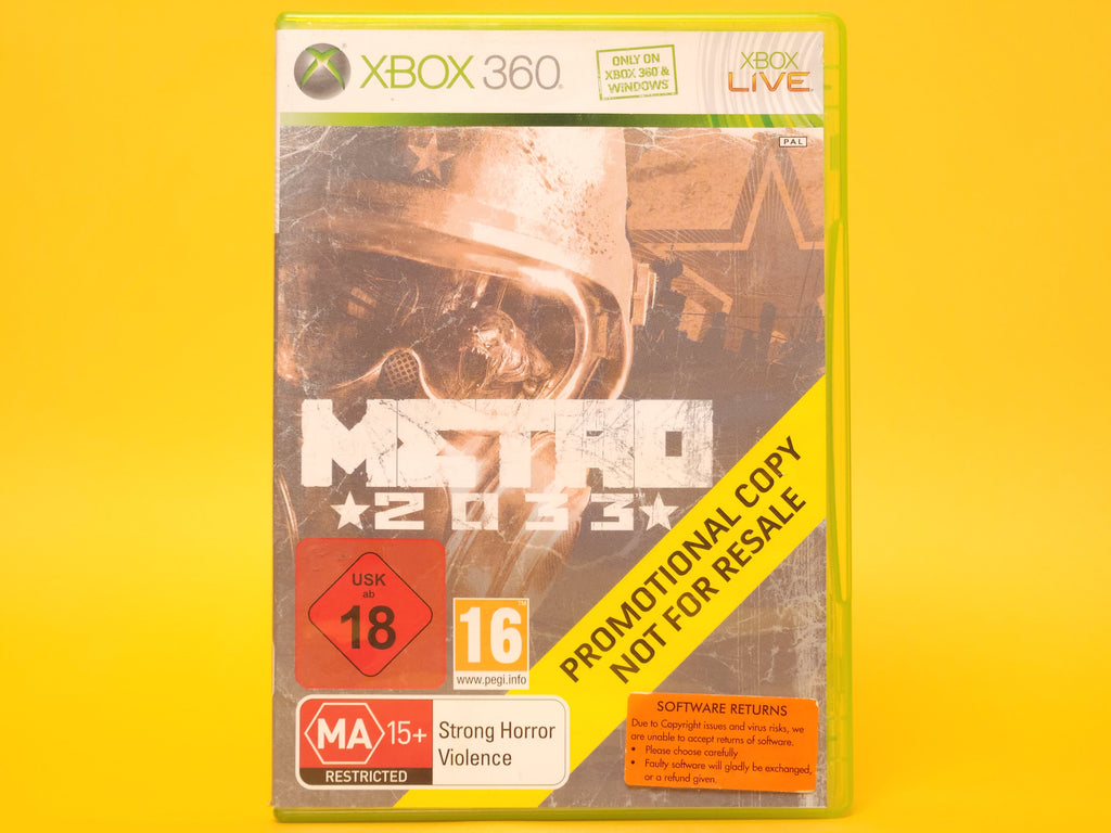 Metro 2033 – 2010 Xbox 360 Promotional Copy
