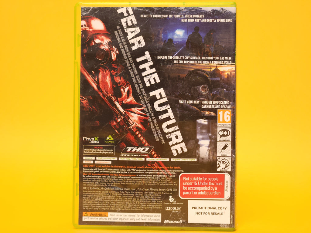 Metro 2033 – 2010 Xbox 360 Promotional Copy