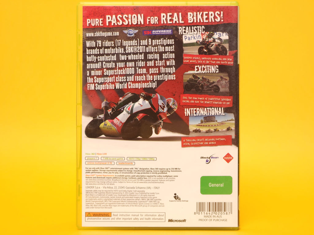 SBK 2011 – 2011 Xbox 360