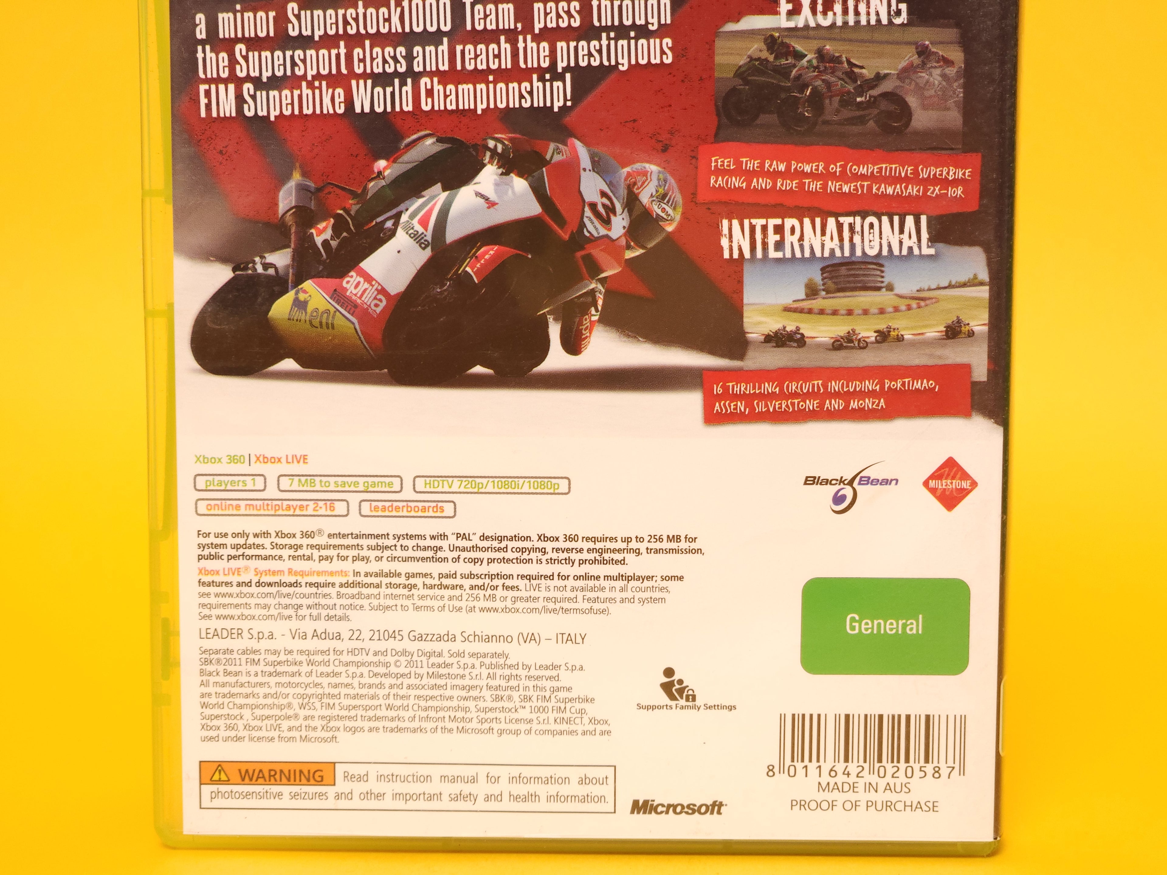 SBK 2011 – 2011 Xbox 360