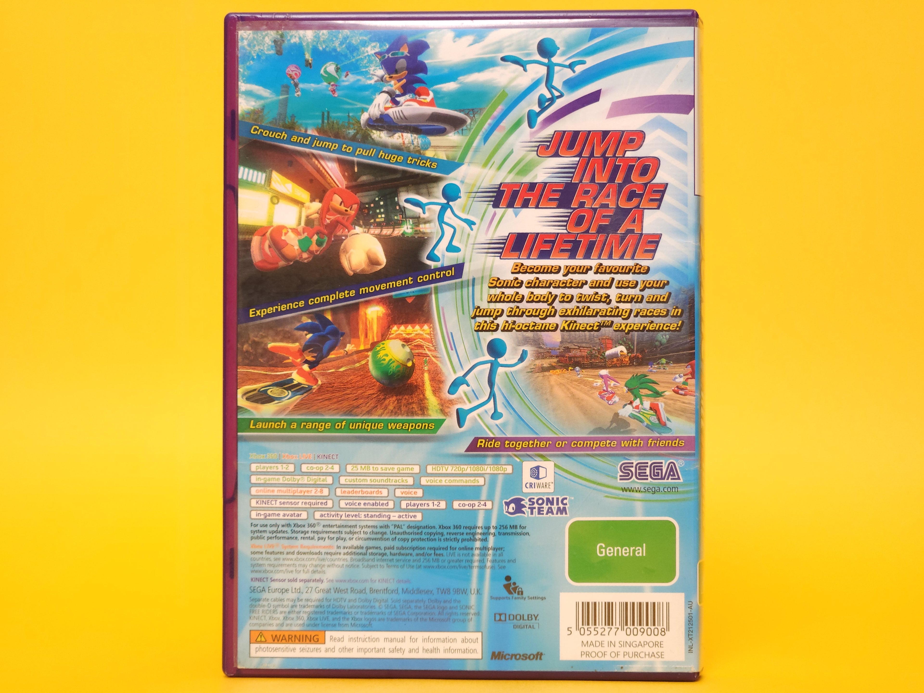 Sonic Free Riders – 2010 Xbox 360 Kinect