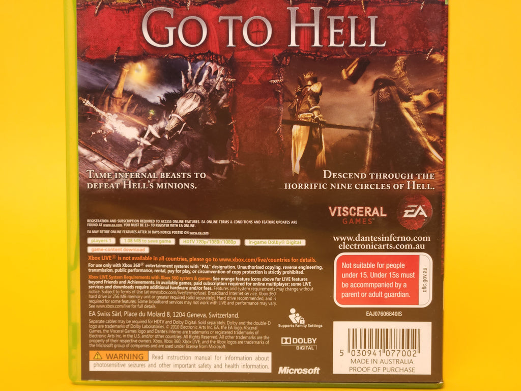 Dante's Inferno – 2010 Xbox 360